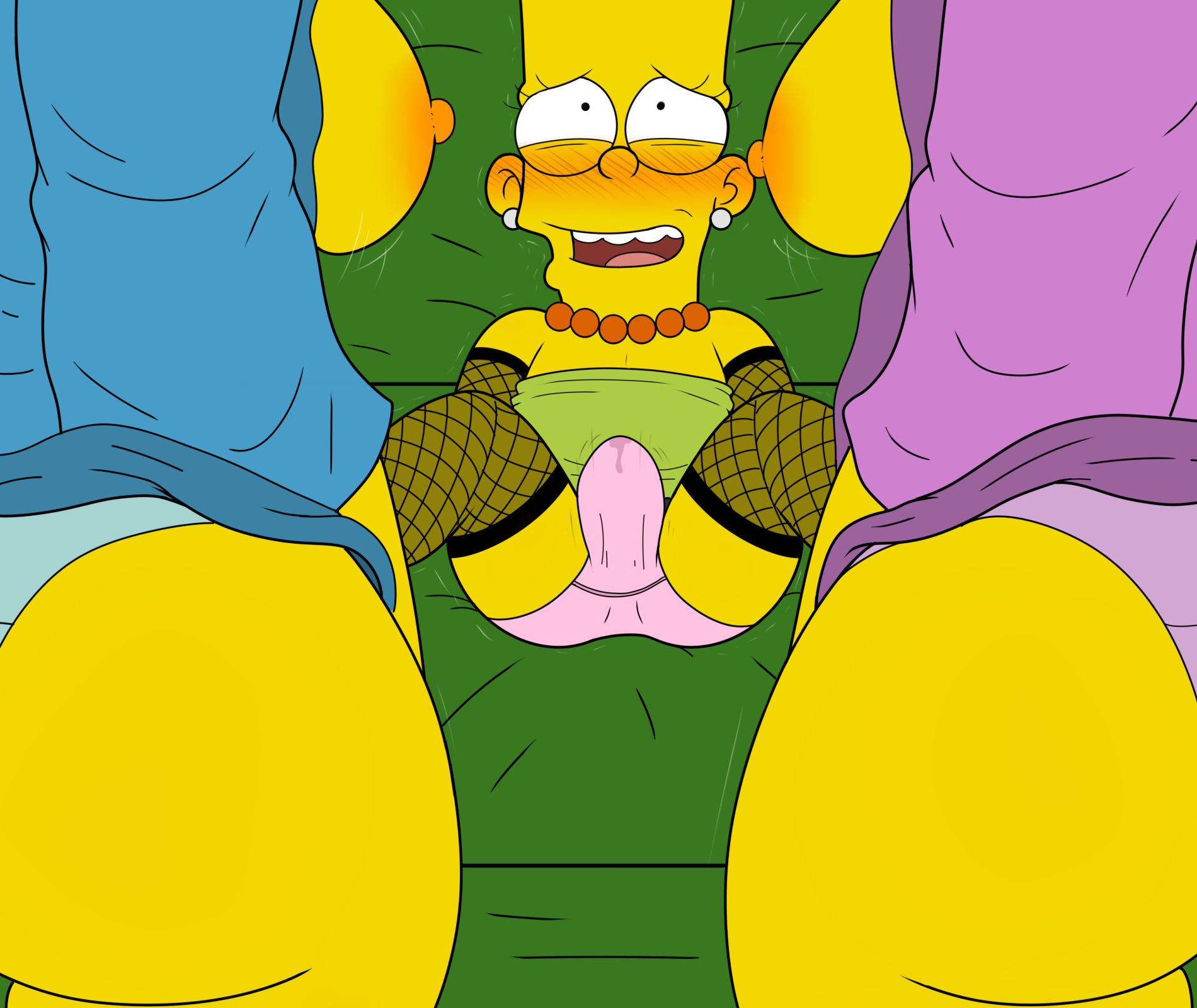 Bart_Simpson DXT91 Patty_Bouvier Selma_Bouvier The_Simpsons comic