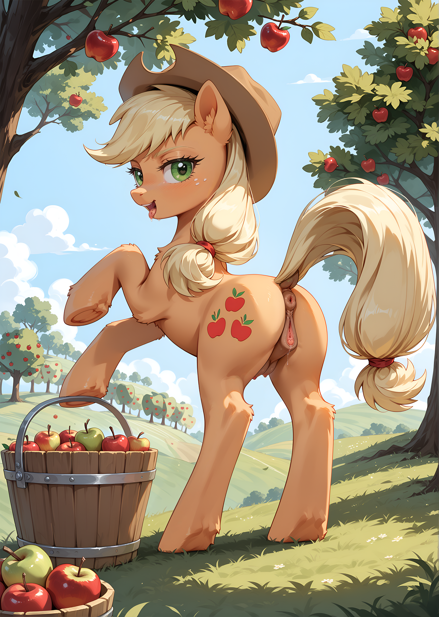 AI-generated Applejack Friendship_is_Magic My_Little_Pony