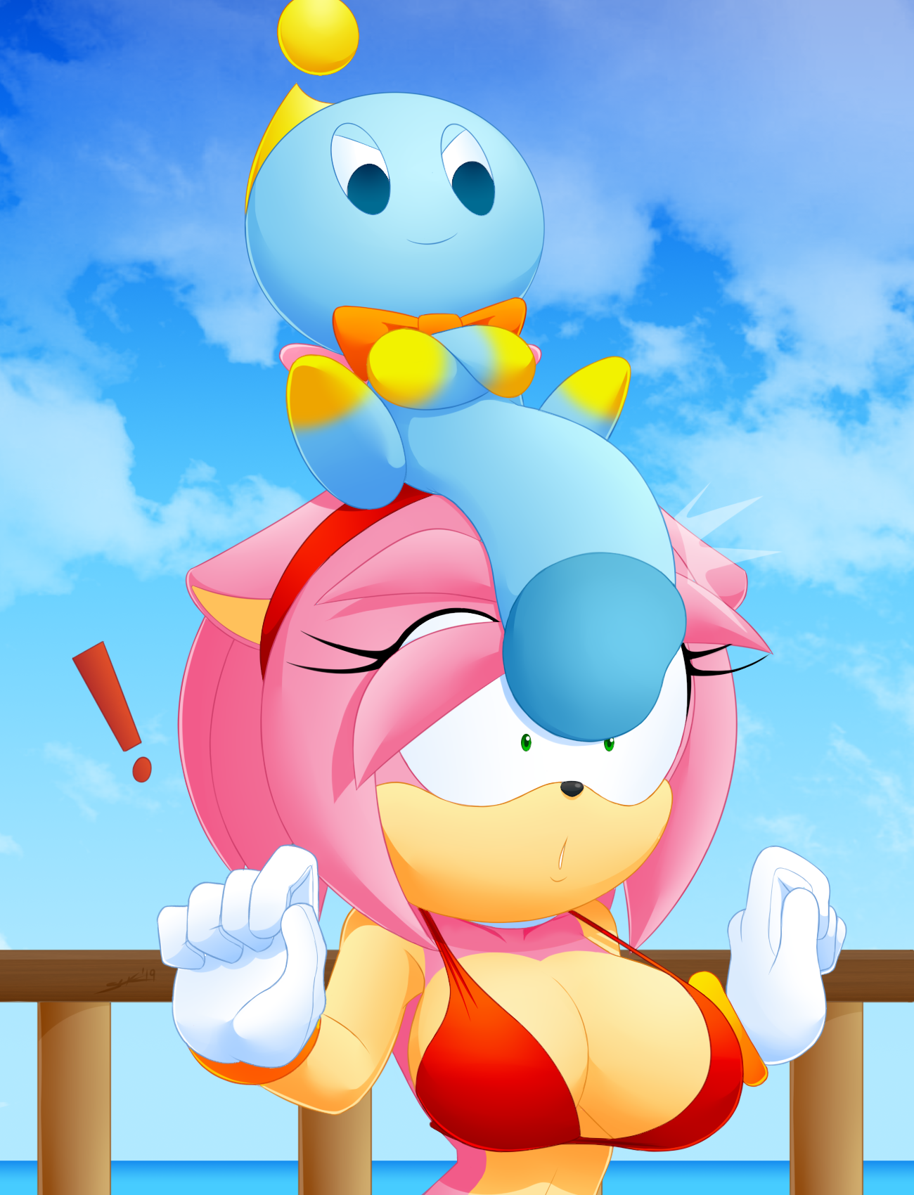 Amy_Rose Chao SlickeHedge Sonic_Adventure Sonic_the_Hedgehog_(series)