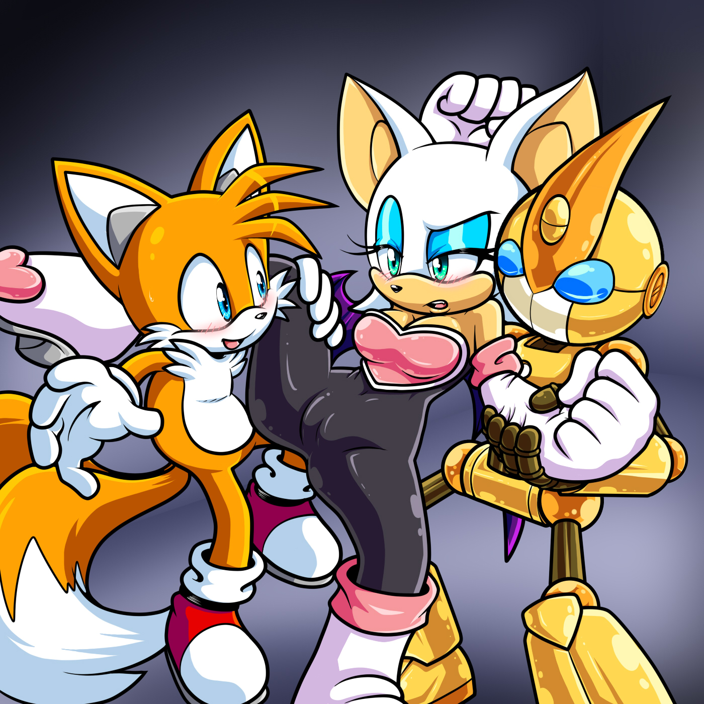 Post 1122453: Amuzoreh Emerl LeatherRuffian Rouge_the_Bat  Sonic_the_Hedgehog_(series) Tails