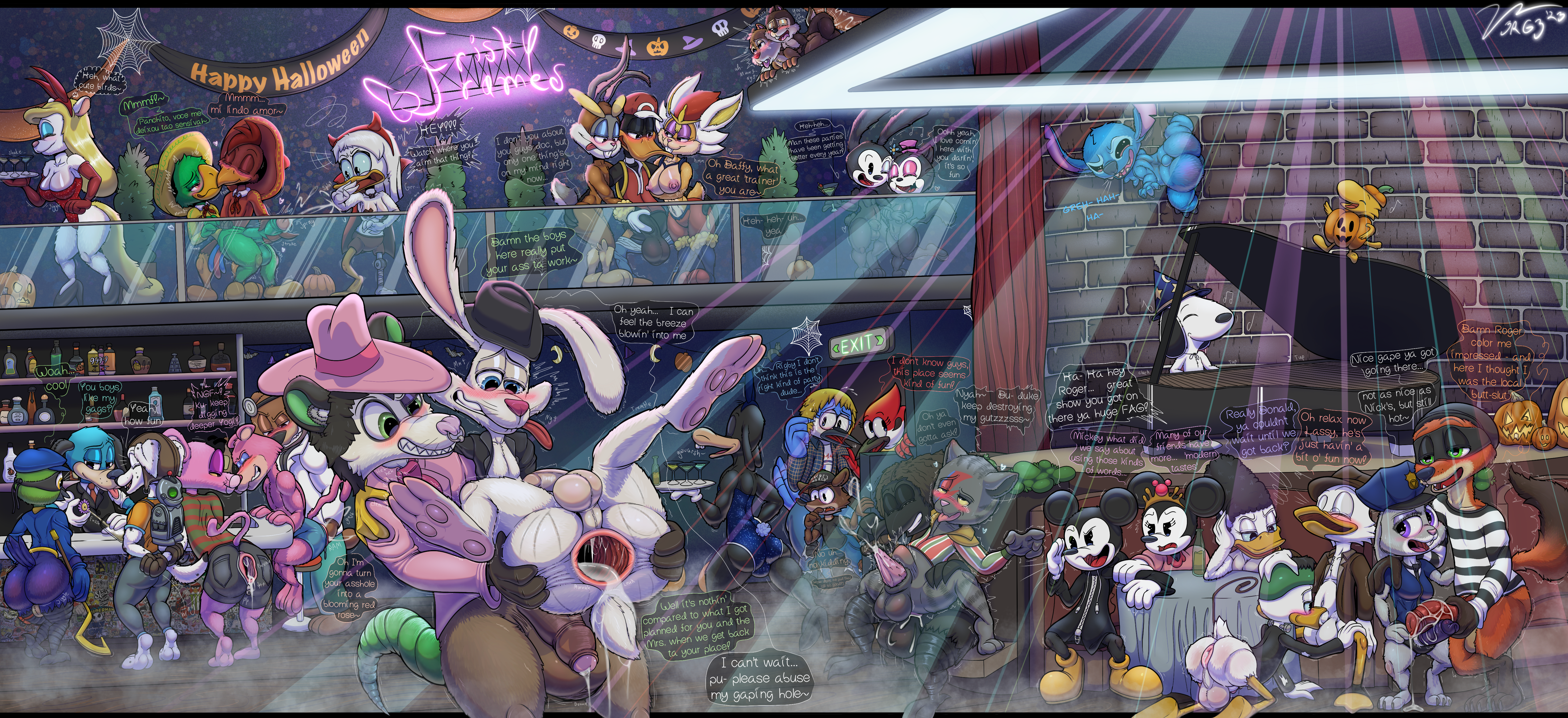 Animaniacs Bugs_Bunny Chip Chip_'n_Dale_Rescue_Rangers Cinderace Clank Daffy_Duck Daisy_Duck Dale Della_Duck Donald_Duck Duke Fritz_the_Cat Halloween Happy_Tree_Friends Judy_Hopps Lilo_and_Stitch Lola_Bunny Looney_Tunes Lopunny Margaret_Smith Mickey_Mouse Minerva_Mink Minnie_Mouse Mordecai Nick_Wilde Ortensia Oswald_the_Lucky_Rabbit Pink_Panther Porkyman Ratchet Ratchet_and_Clank Regular_Show Rigby Roger_Rabbit Scrooge_McDuck Sly_Cooper Sly_Cooper_(character) Snagglepuss Snoopy Stitch Who_Framed_Roger_Rabbit Woodstock Yogi_Bear Zootopia cosplay crossover tagme v3rg3