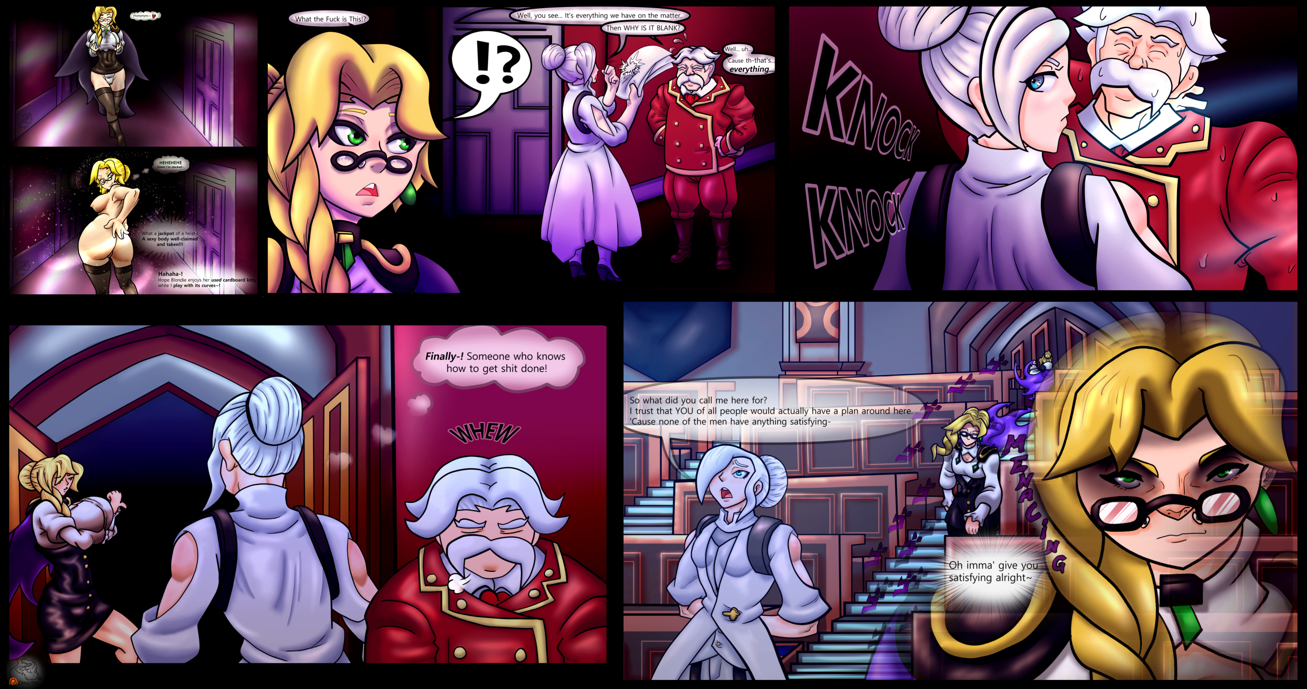 DinoTits Glynda_Goodwitch Neopolitan Peter_Port RWBY Winter_Schnee comic