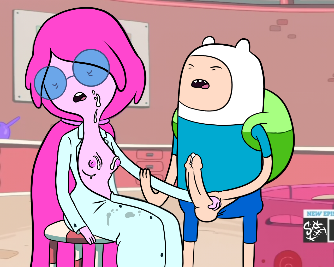 Post 975476: Adventure_Time Finn_the_Human Princess_Bubblegum SickKitty