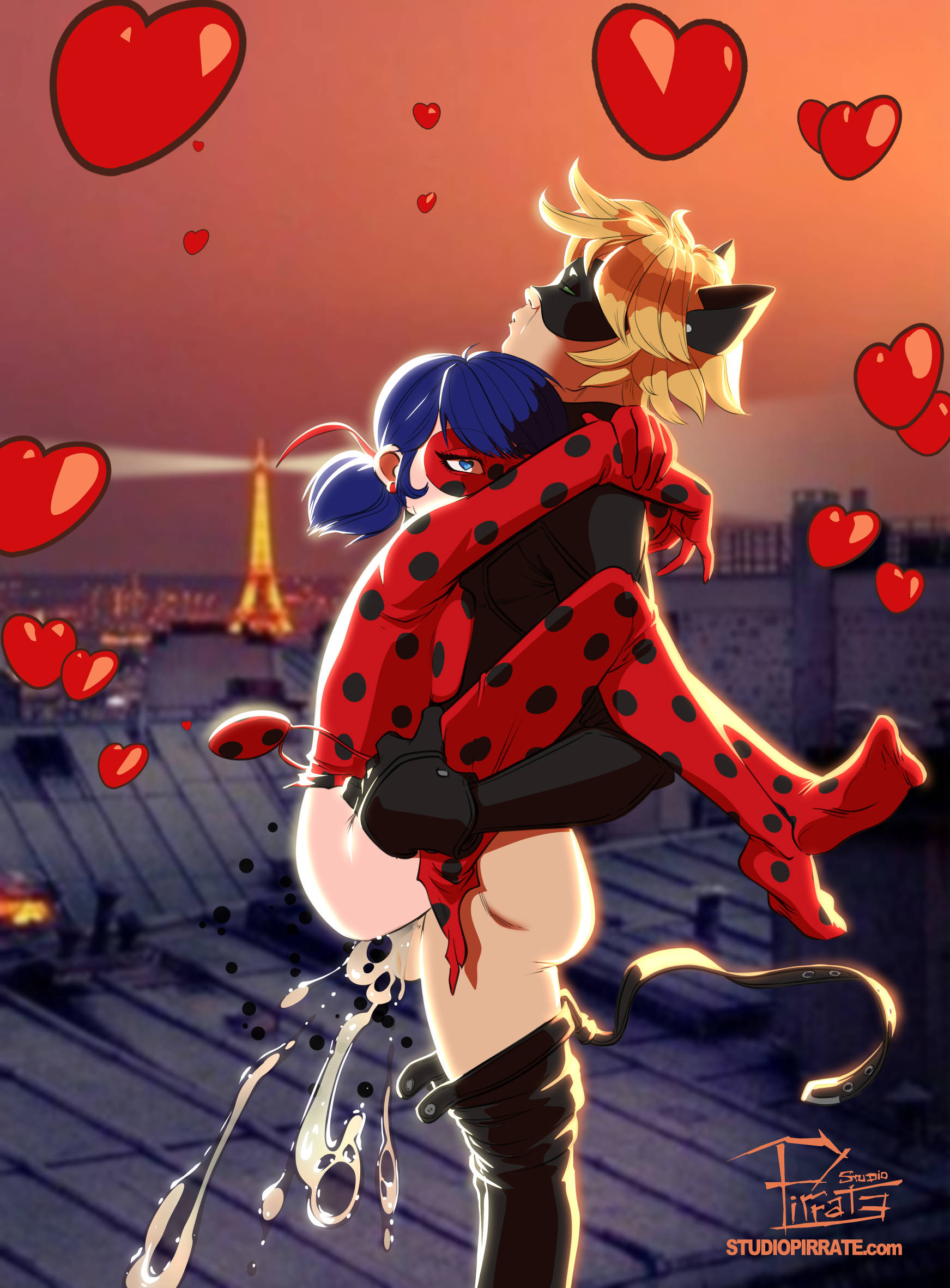 Adrien_Agreste Marinette_Dupain-Cheng Miraculous_Ladybug Studio-Pirrate