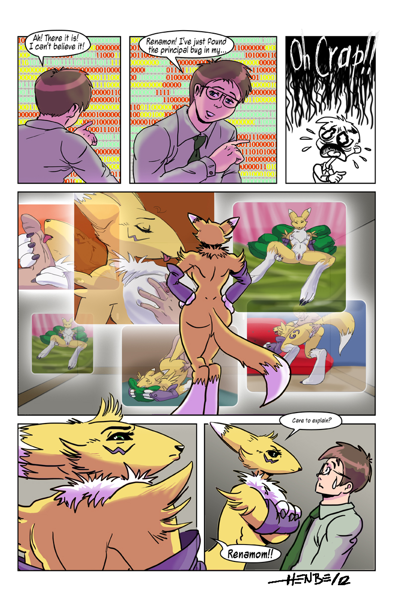 Digimon Henbe Renamon comic