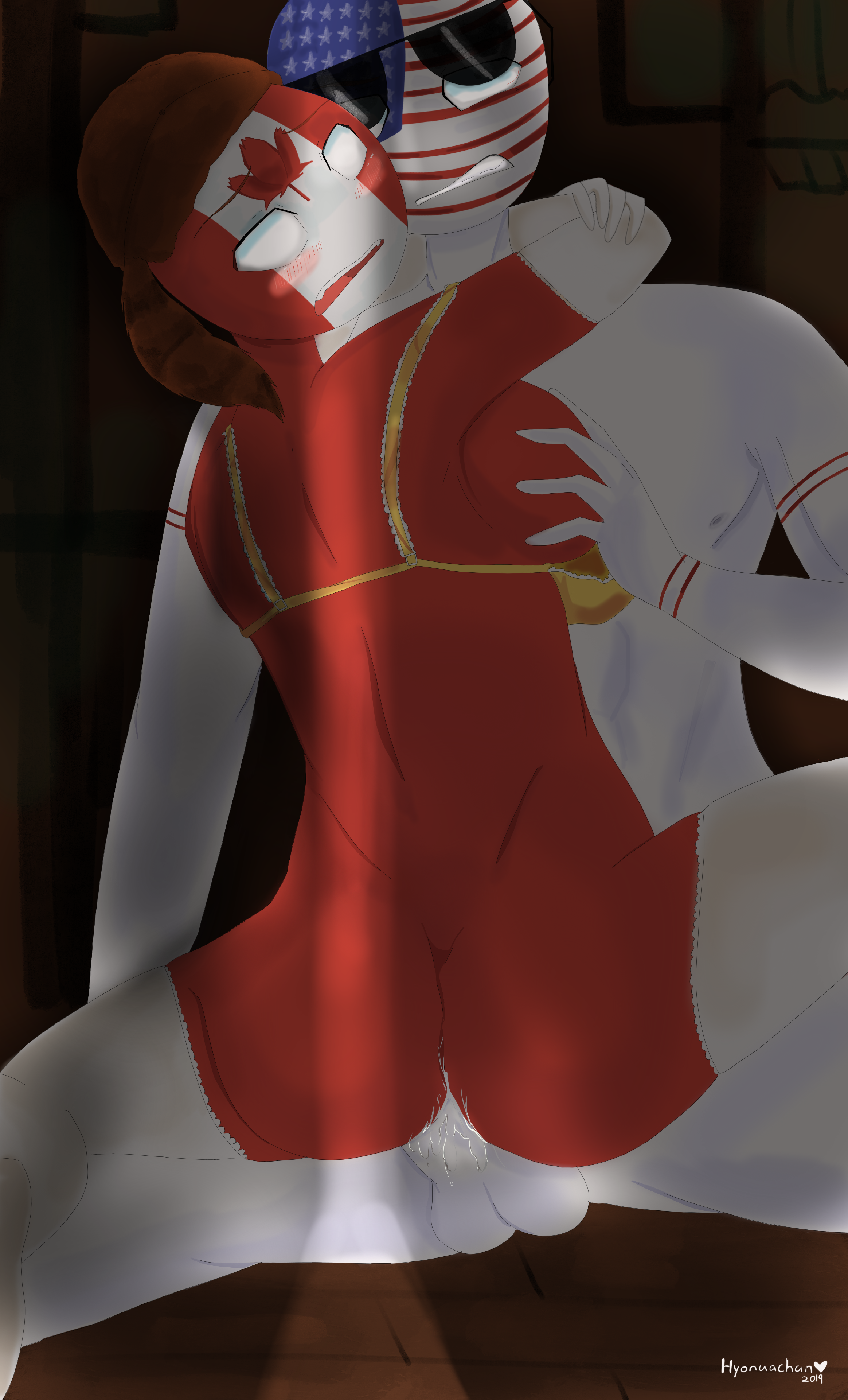 Countryhumans canada x america