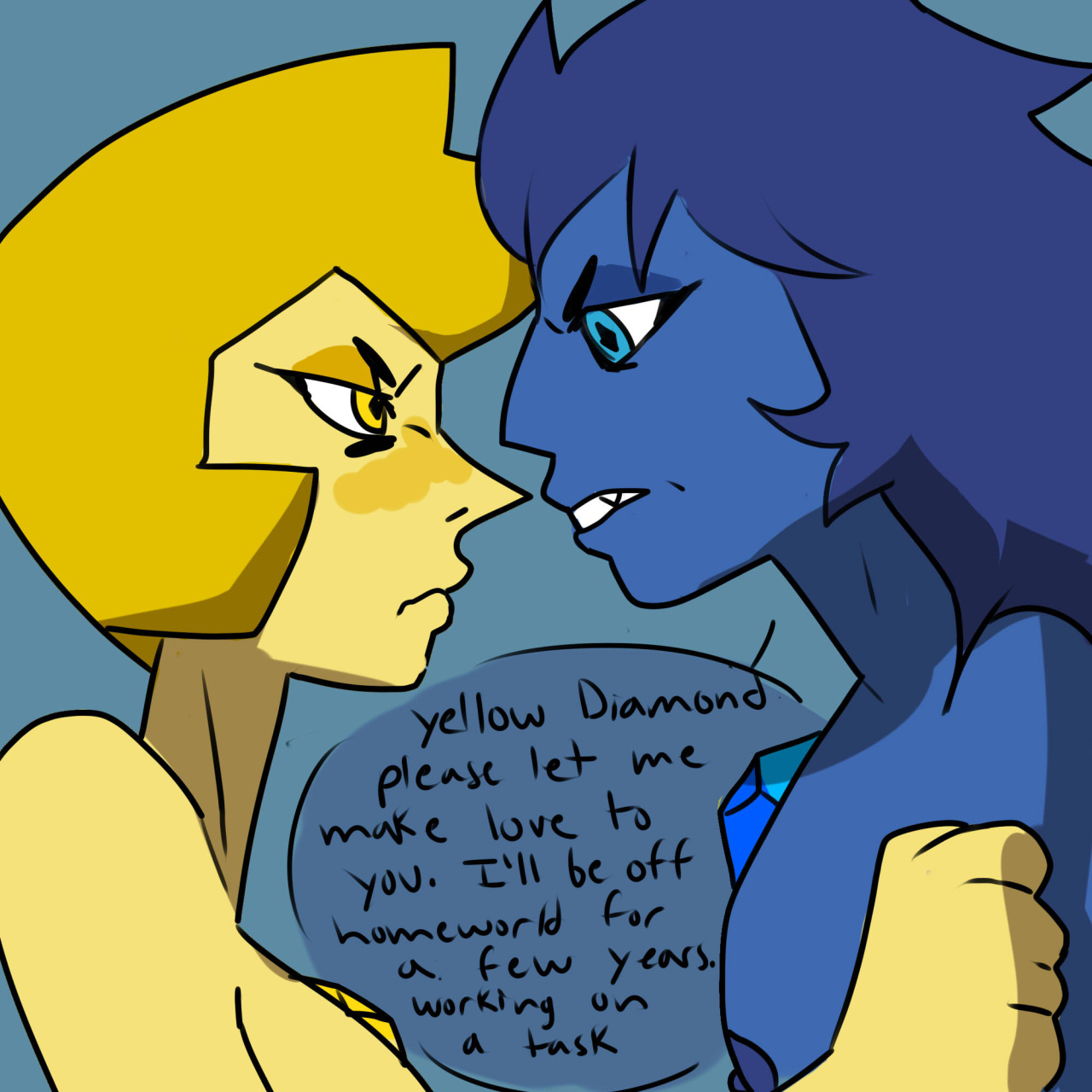 Post 1857626: Blue_Diamond ruthion69 Steven_Universe Yellow_Diamond