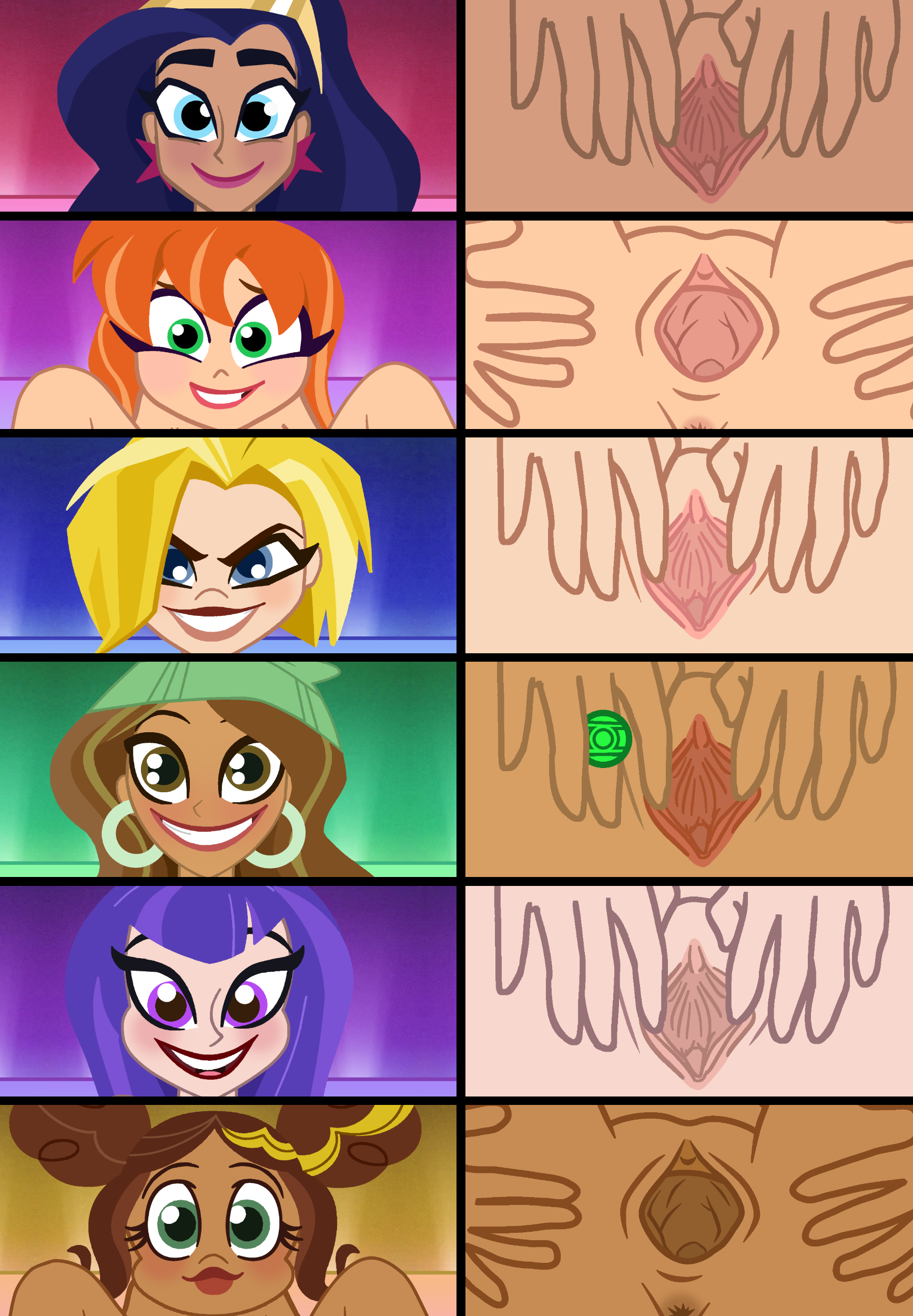 Barbara_Gordon Batgirl Bumblebee Cloppy_Hooves DC DC_Super_Hero_Girls Green_Lantern Jessica_Cruz Kara_Danvers Kara_Zor-El Karen_Beecher Supergirl Wonder_Woman Zatanna Zee_Zatara bbmbbf cndhpr edit