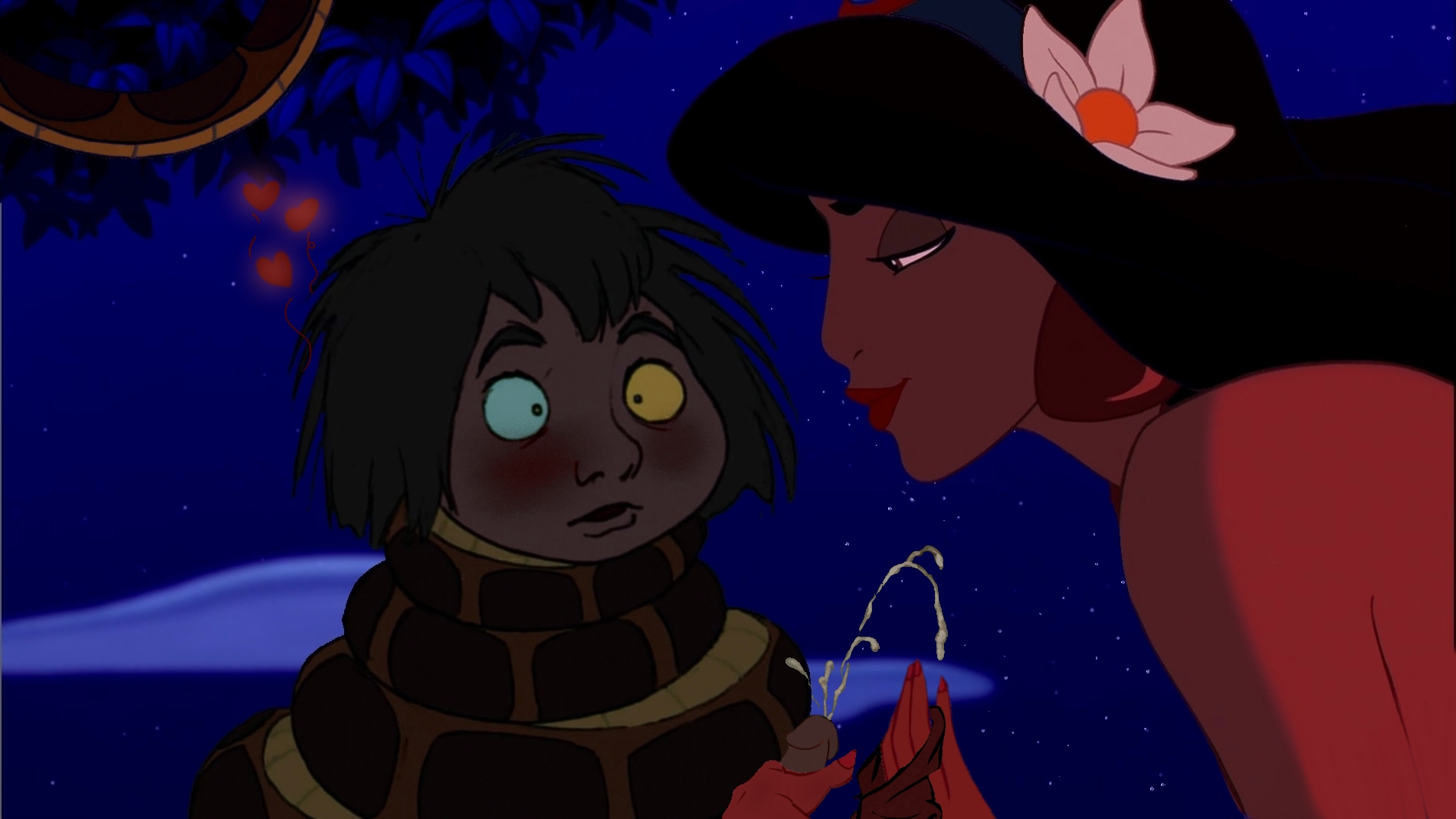 Post 2997581 Aladdin Series Crossover Edit Jasmine Kaa Mowgli The Jungle Book