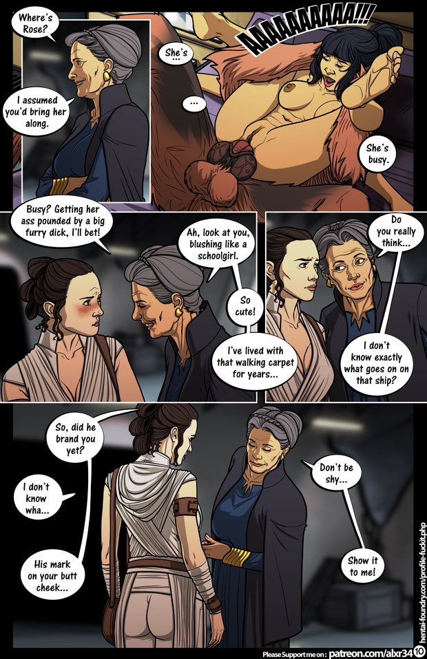 Post 3459459 Chewbacca Comic Fuckit Princessleiaorgana Rey Rosetico Starwars Theriseof 