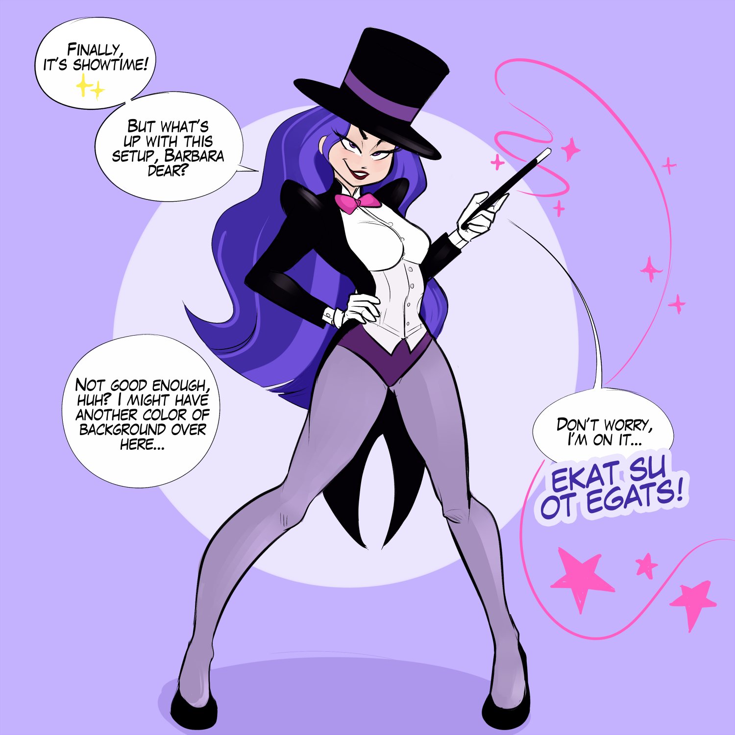 DC DC_Super_Hero_Girls DamnVlado Vlado Zatanna Zee_Zatara comic