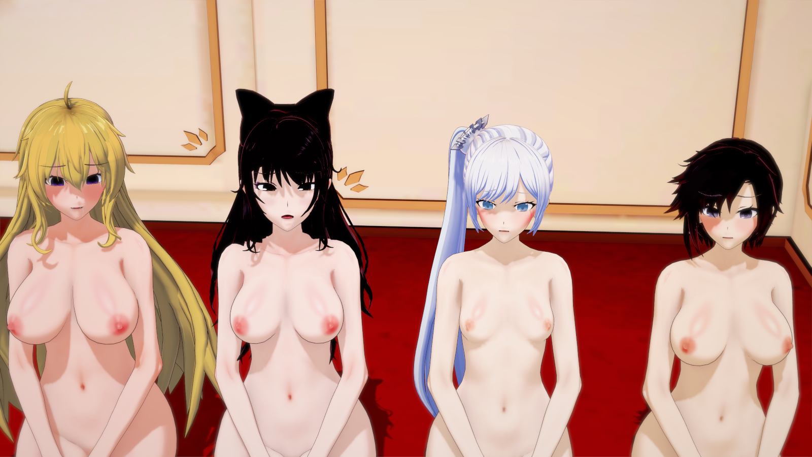 Blake_Belladonna ExtremeSoda RWBY Ruby_Rose Weiss_Schnee Yang_Xiao_Long