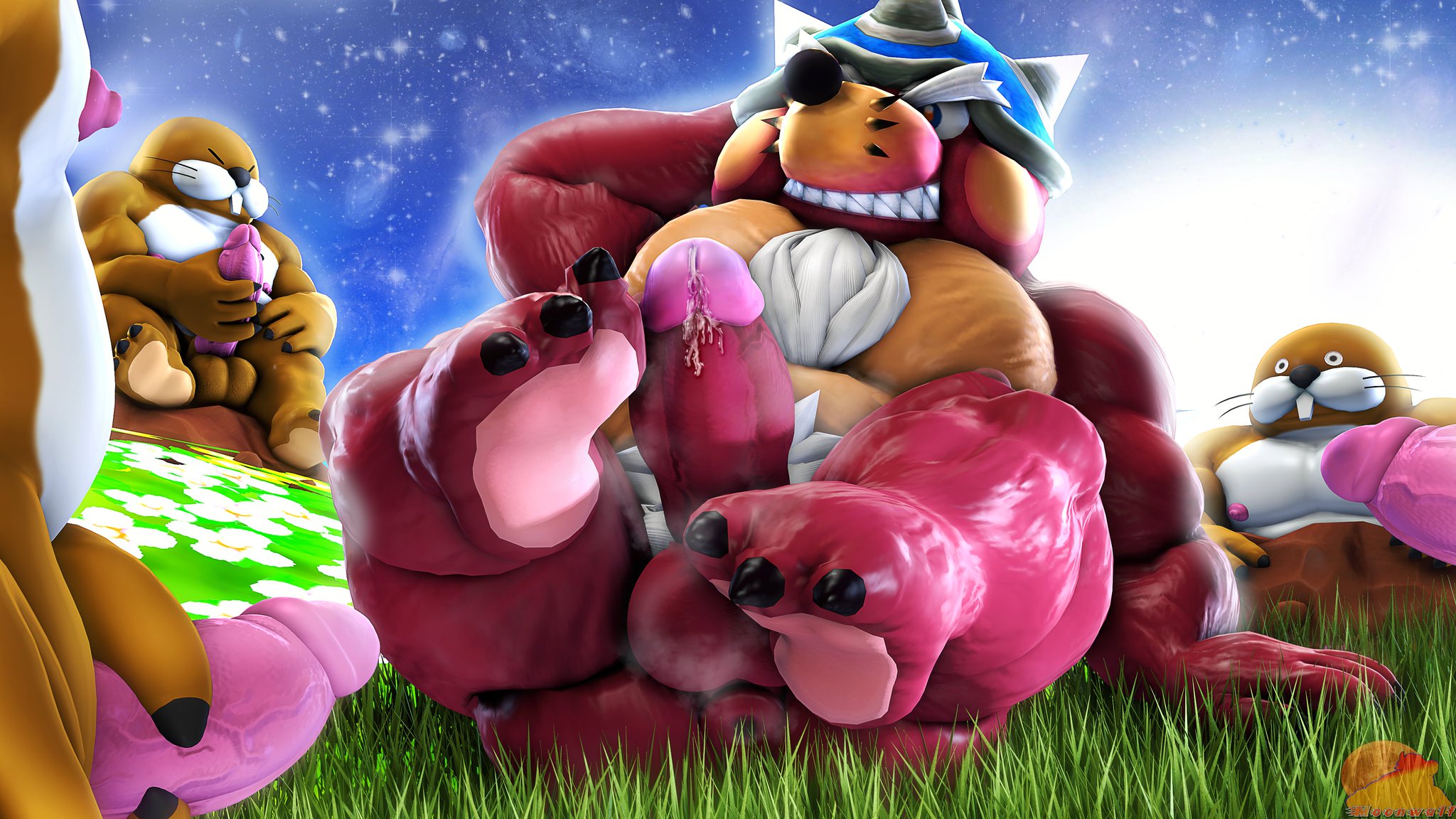 Major_Burrows Monty_Mole Source_Filmmaker Super_Mario_Bros. Super_Mario_Galaxy moonwulf