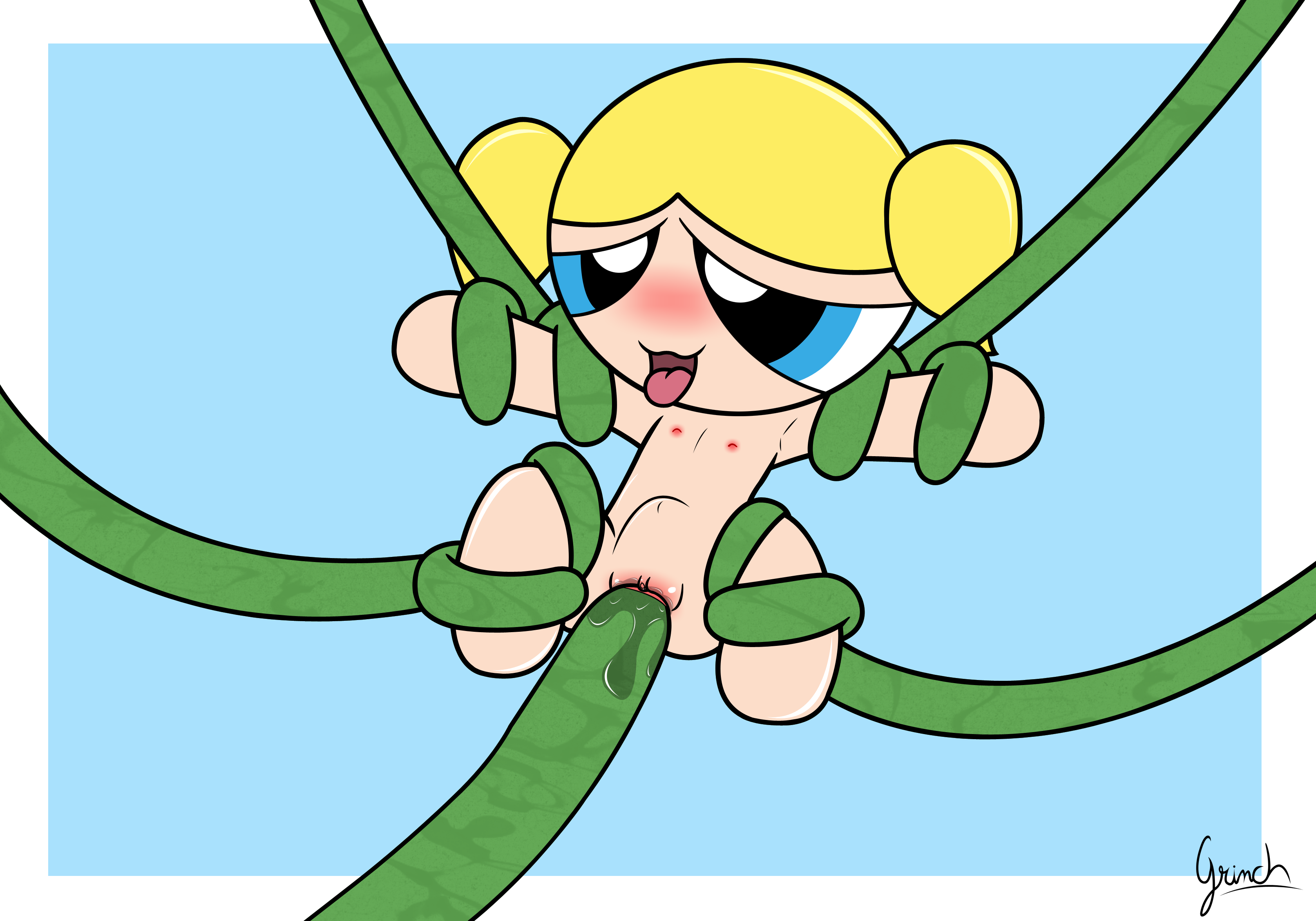 Bubbles Grinch_(artist) Powerpuff_Girls What_A_Cartoon