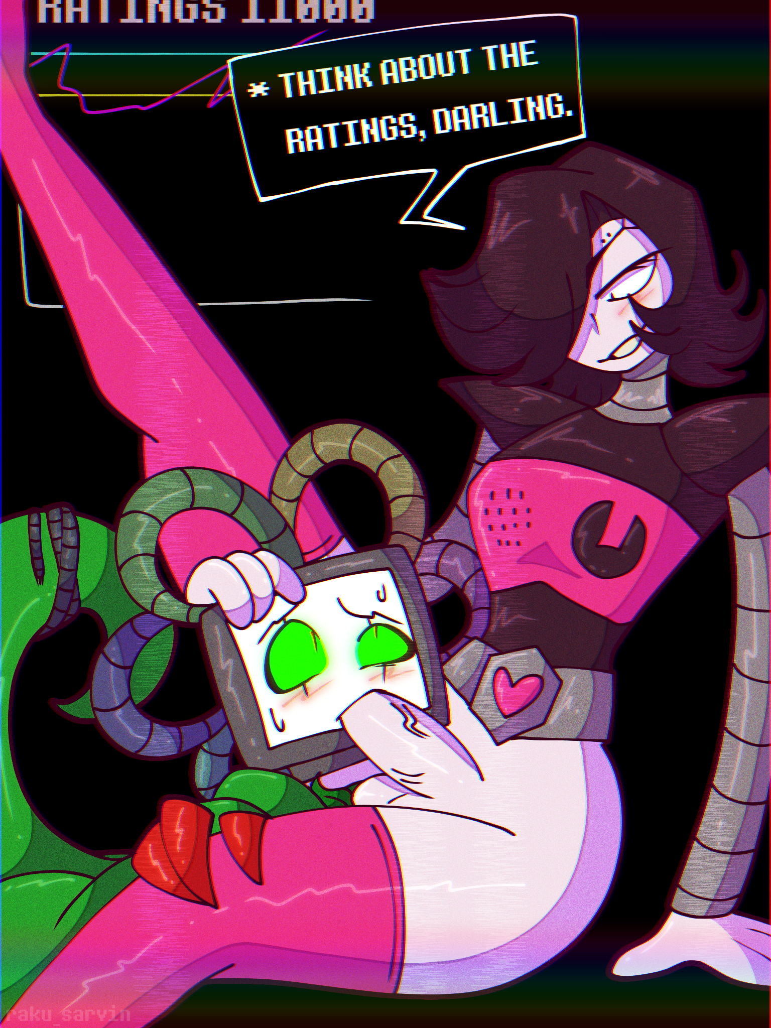 Flowey Mettaton_EX Omega_Flowey Raku_Sarvin Undertale