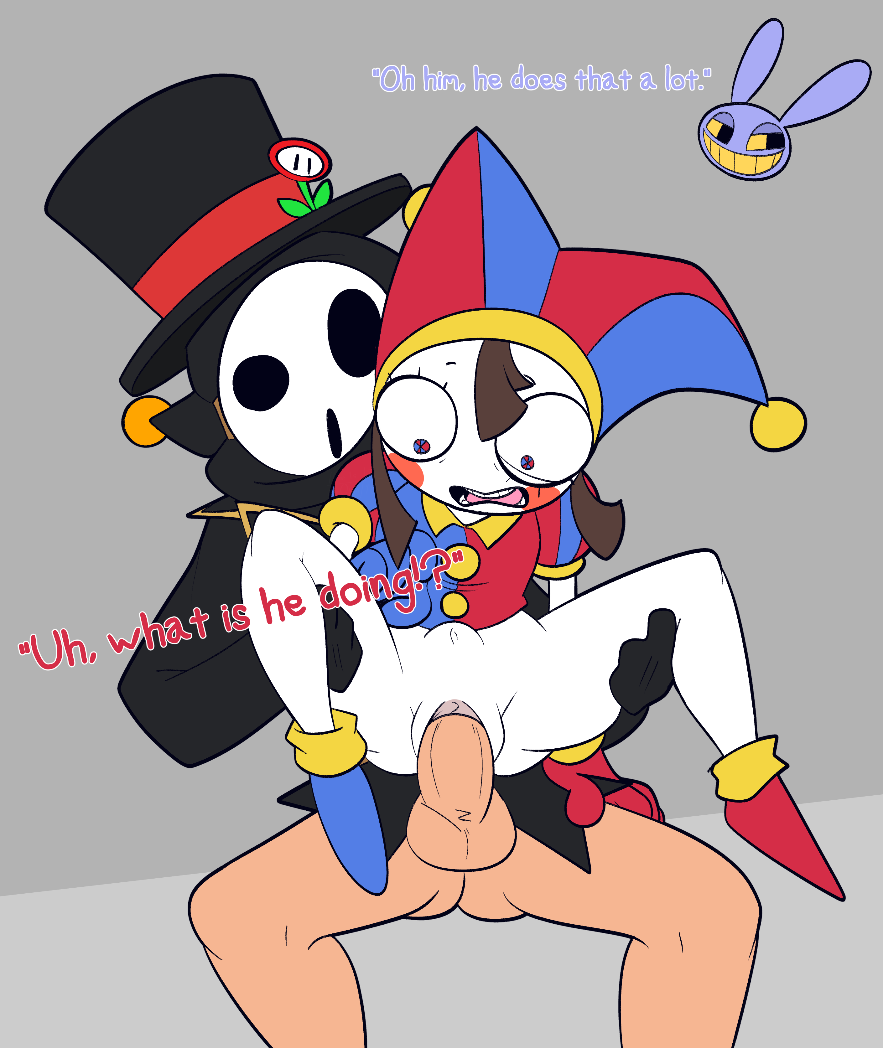 Jax Pomni Shy_Guy Super_Mario_Bros. TheHoraco The_Amazing_Digital_Circus crossover