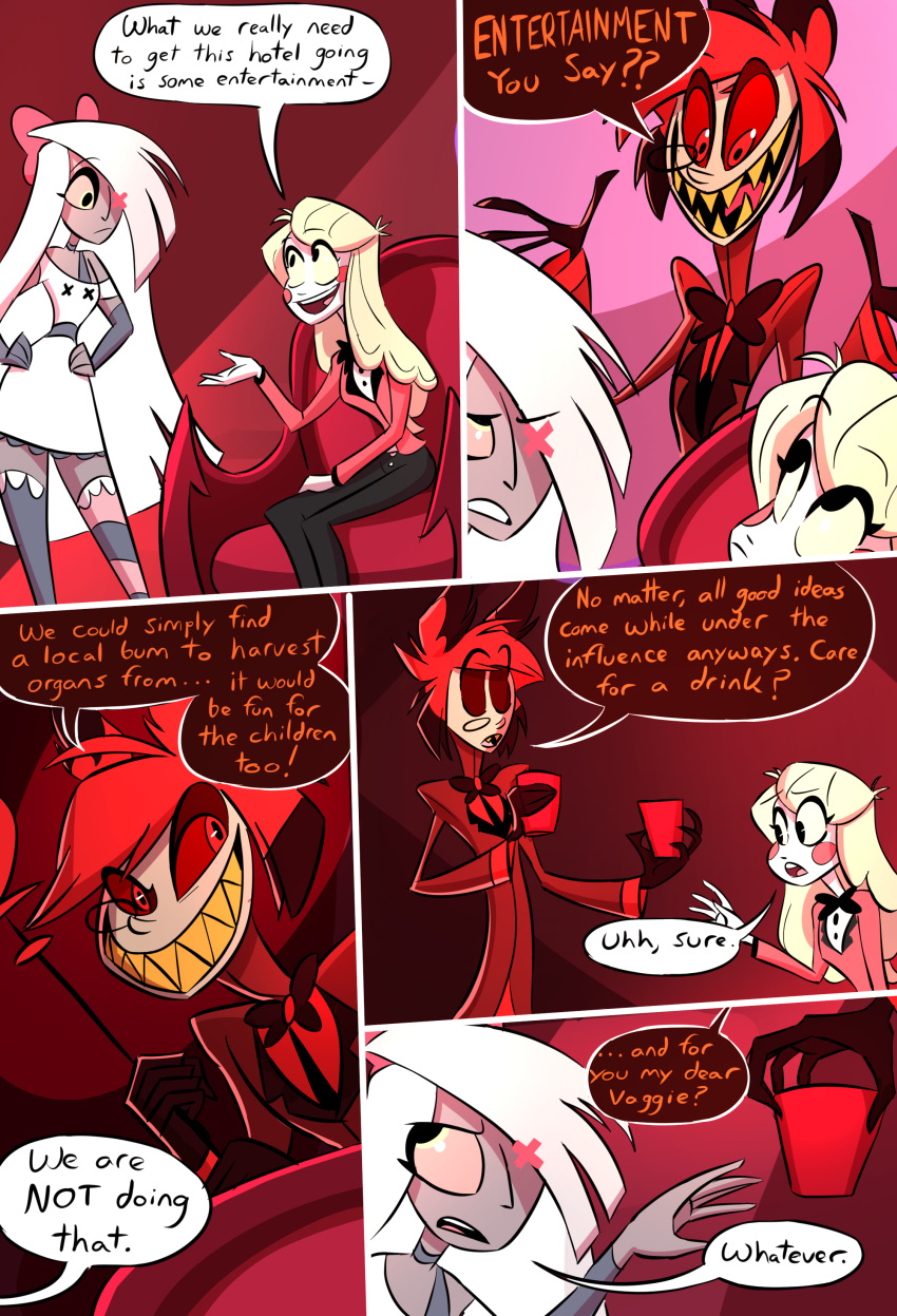 Post 4403422 Alastor Charliemorningstar Comic Emmabrave3 Hazbinhotel Vaggie 6252