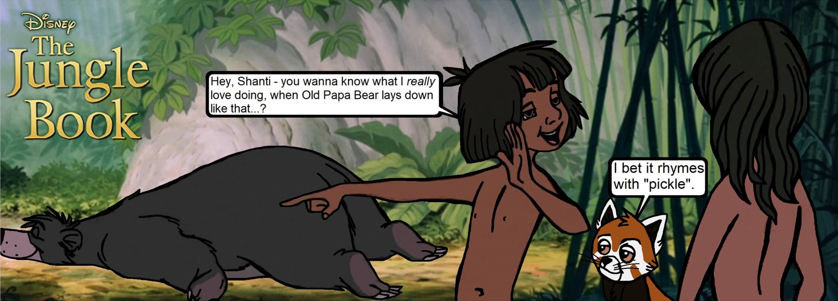 Baloo Khialat Mowgli Shanti The_Jungle_Book kichi