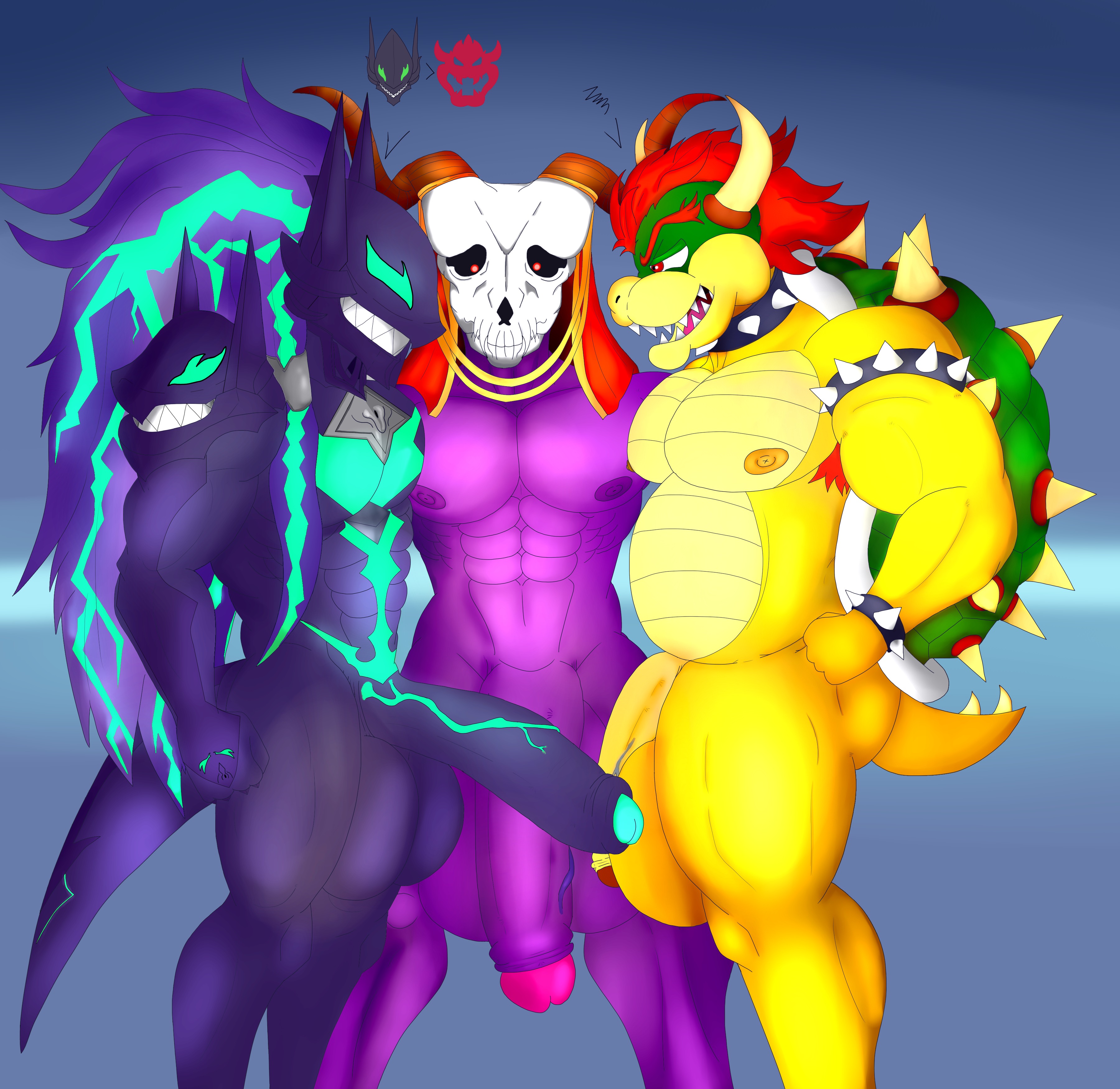 Blazblue Bowser Elias_Ainsworth Koopa Rougetenjoname Super_Mario_Bros. Susanoo The_Ancient_Magus'_Bride crossover