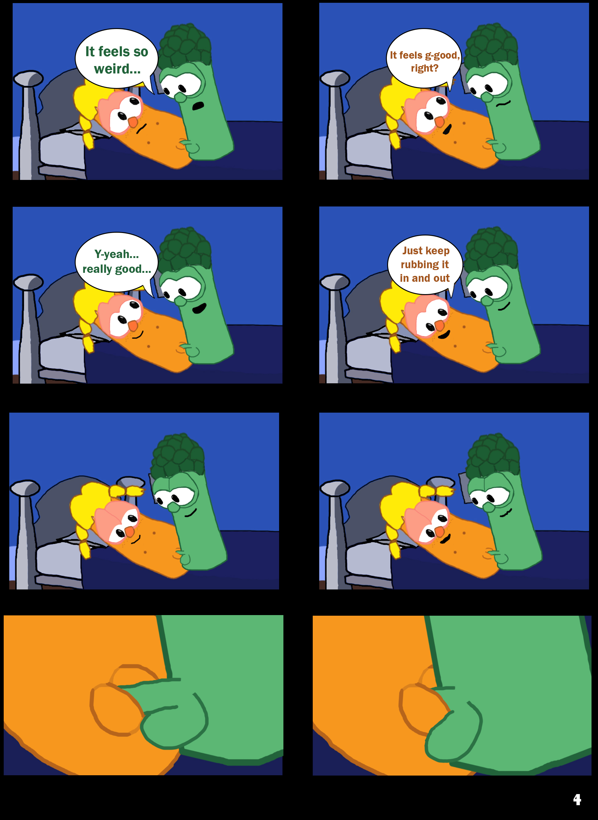 Junior_Asparagus Laura_Carrot VeggieTales comic uncut_dix