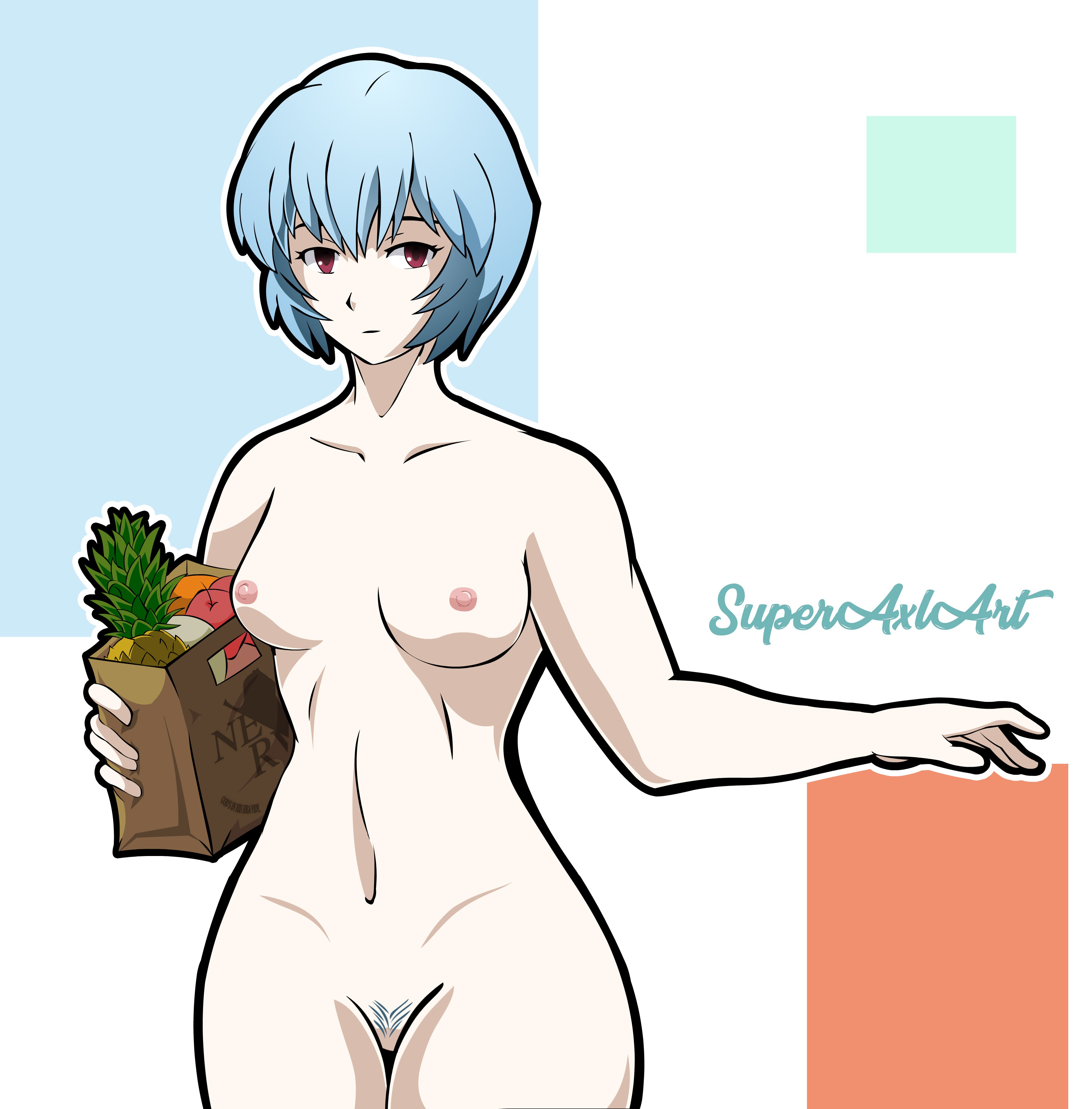 Neon_Genesis_Evangelion Rei_Ayanami SuperAxlArt