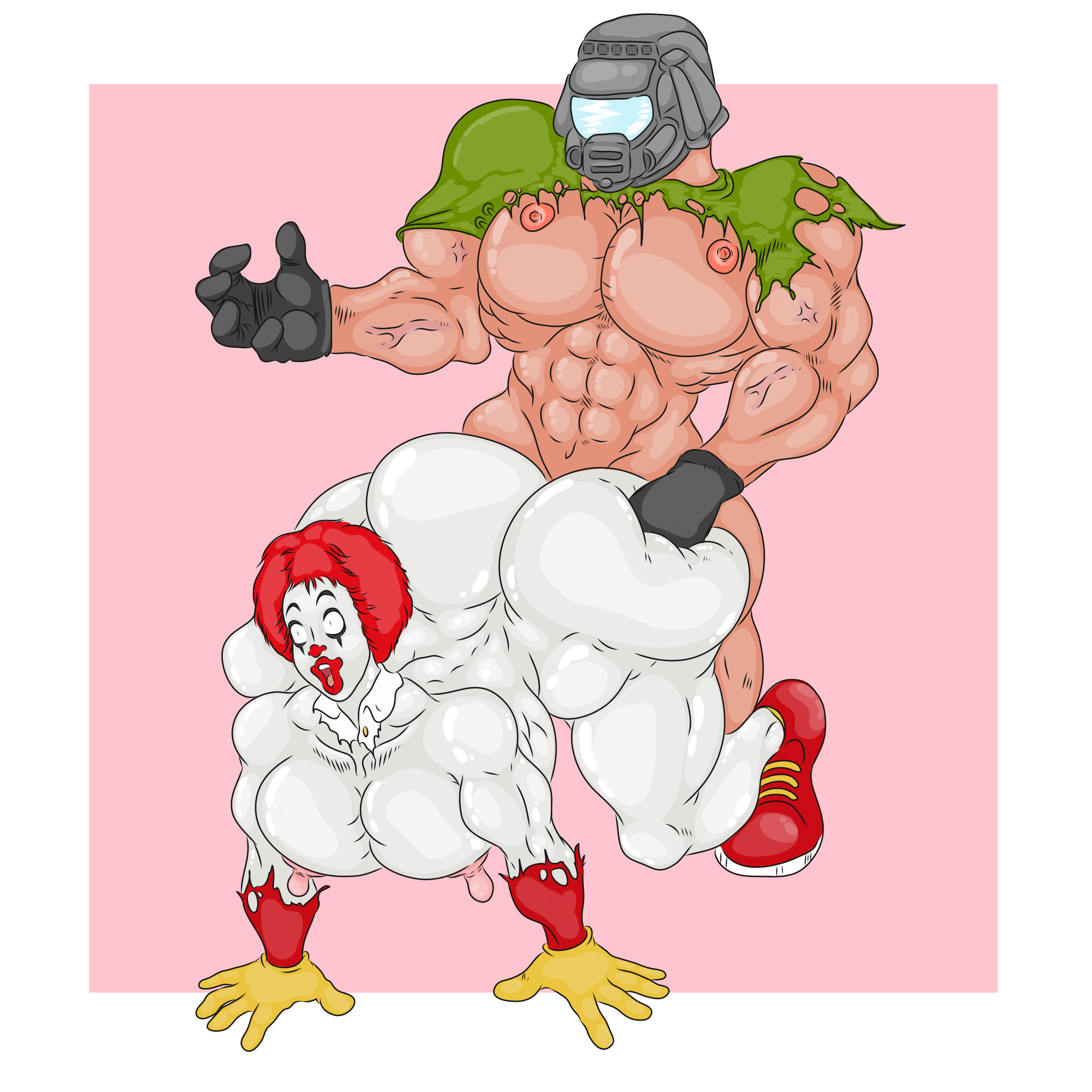 Post 3047921 Blastorman Crossover Doom Doomguy Mascots Mcdonalds Ronaldmcdonald