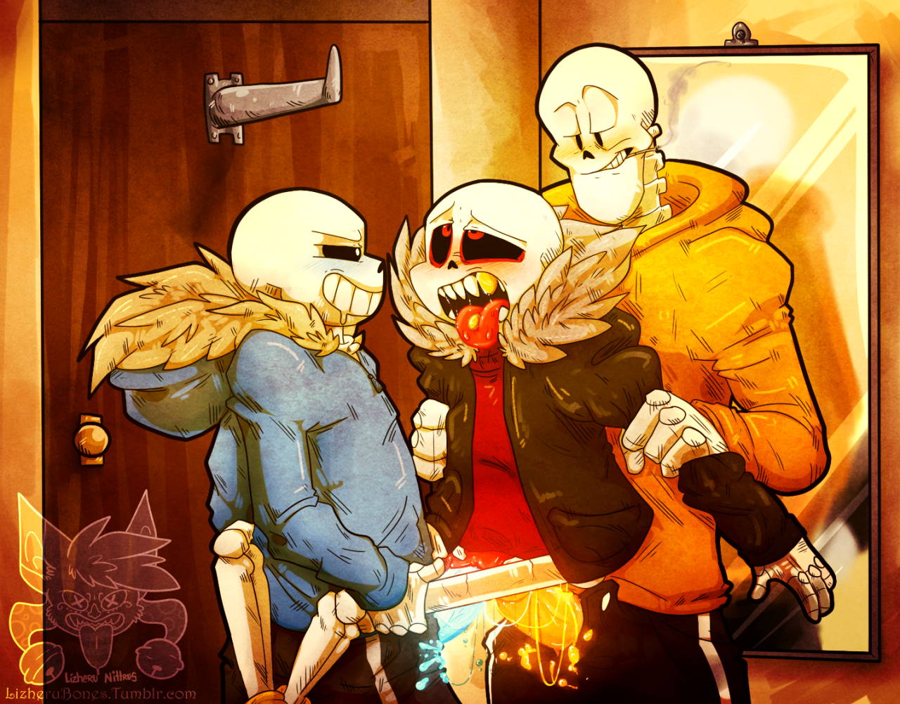 Post 2790250: LizheruBones Papyrus Rule_63 Sans Undertale