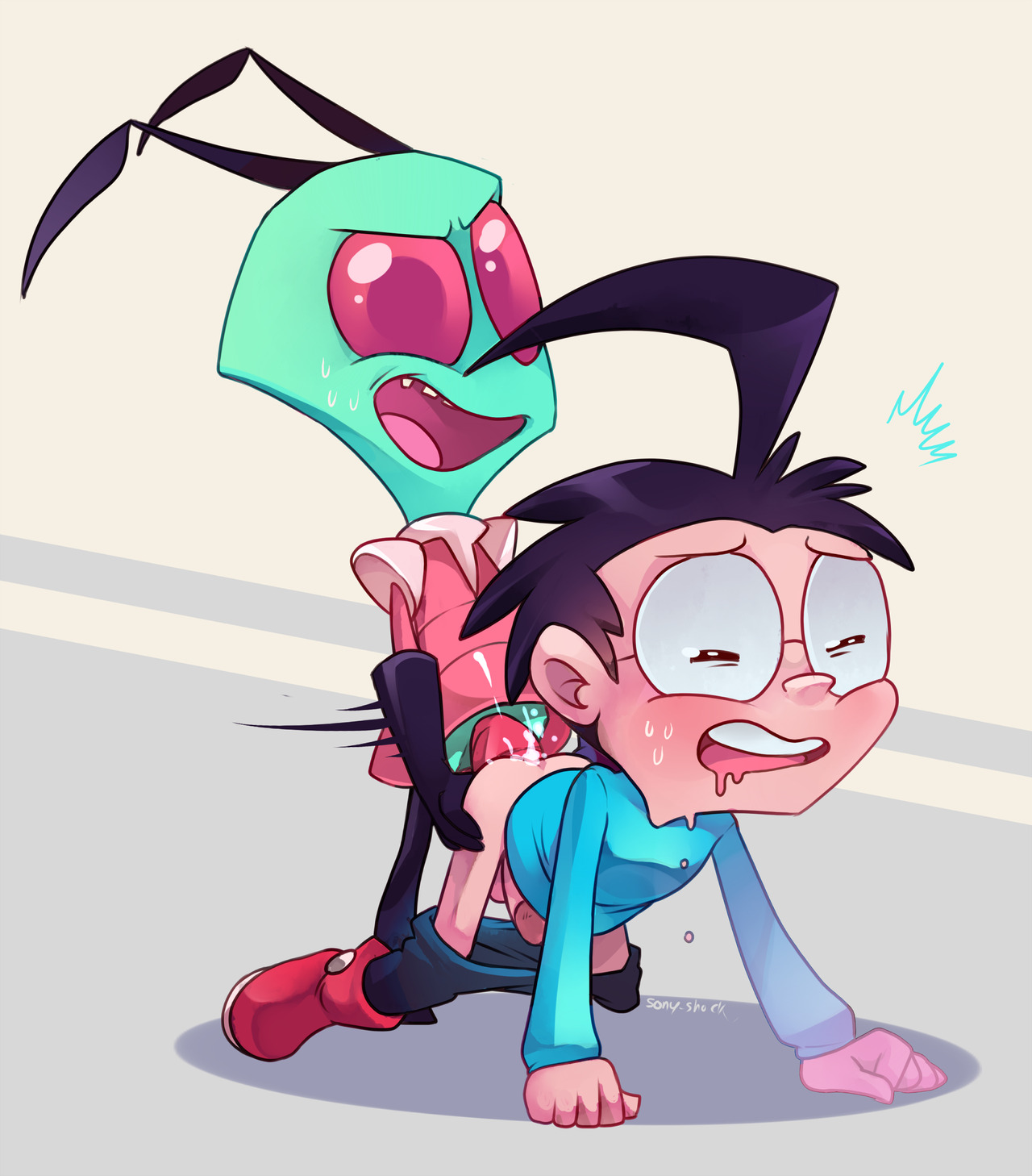 Dib_Membrane Invader_Zim Irken Zim snookyfluxe