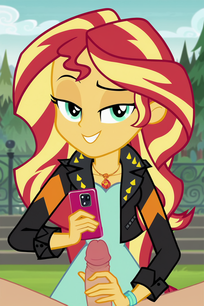 AI-generated Equestria_Girls Friendship_is_Magic My_Little_Pony Sunset_Shimmer