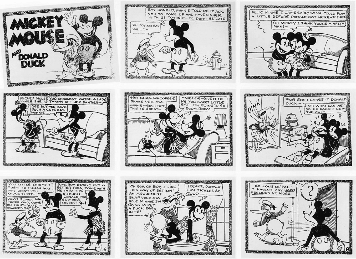 Post 1297415 Donald Duck Mickey Mouse Minnie Mouse Tijuana Bible