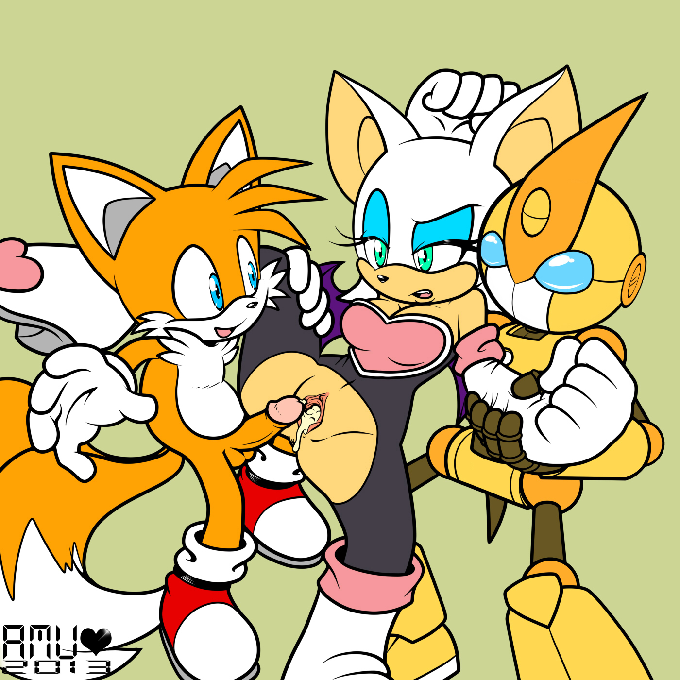 Post 1122458: Amuzoreh Emerl LeatherRuffian Rouge_the_Bat  Sonic_the_Hedgehog_(series) Tails