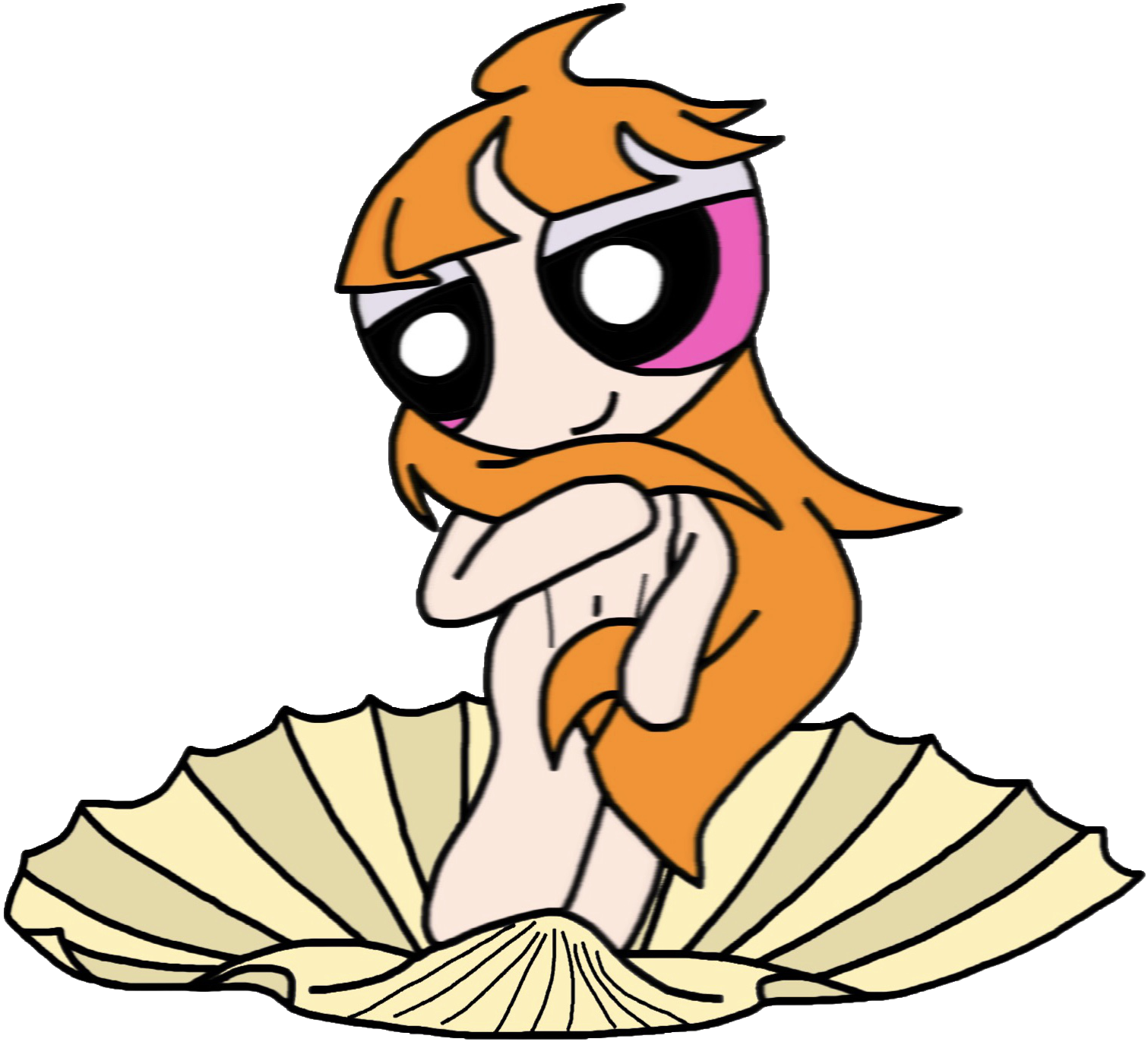 Blossom Em_(Cartoonist) Man-Do-Well Powerpuff_Girls The_Birth_Of_Venus What_A_Cartoon art edit