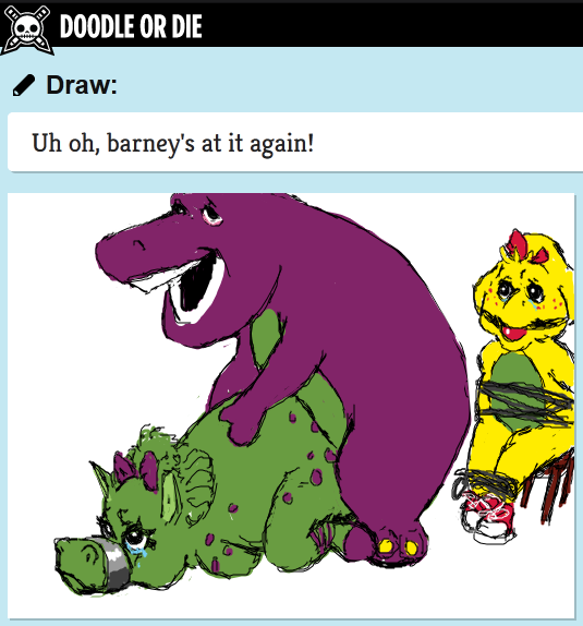 BJ Baby_Bop Barney Barney_&_Friends average_(artist) doodle_or_die