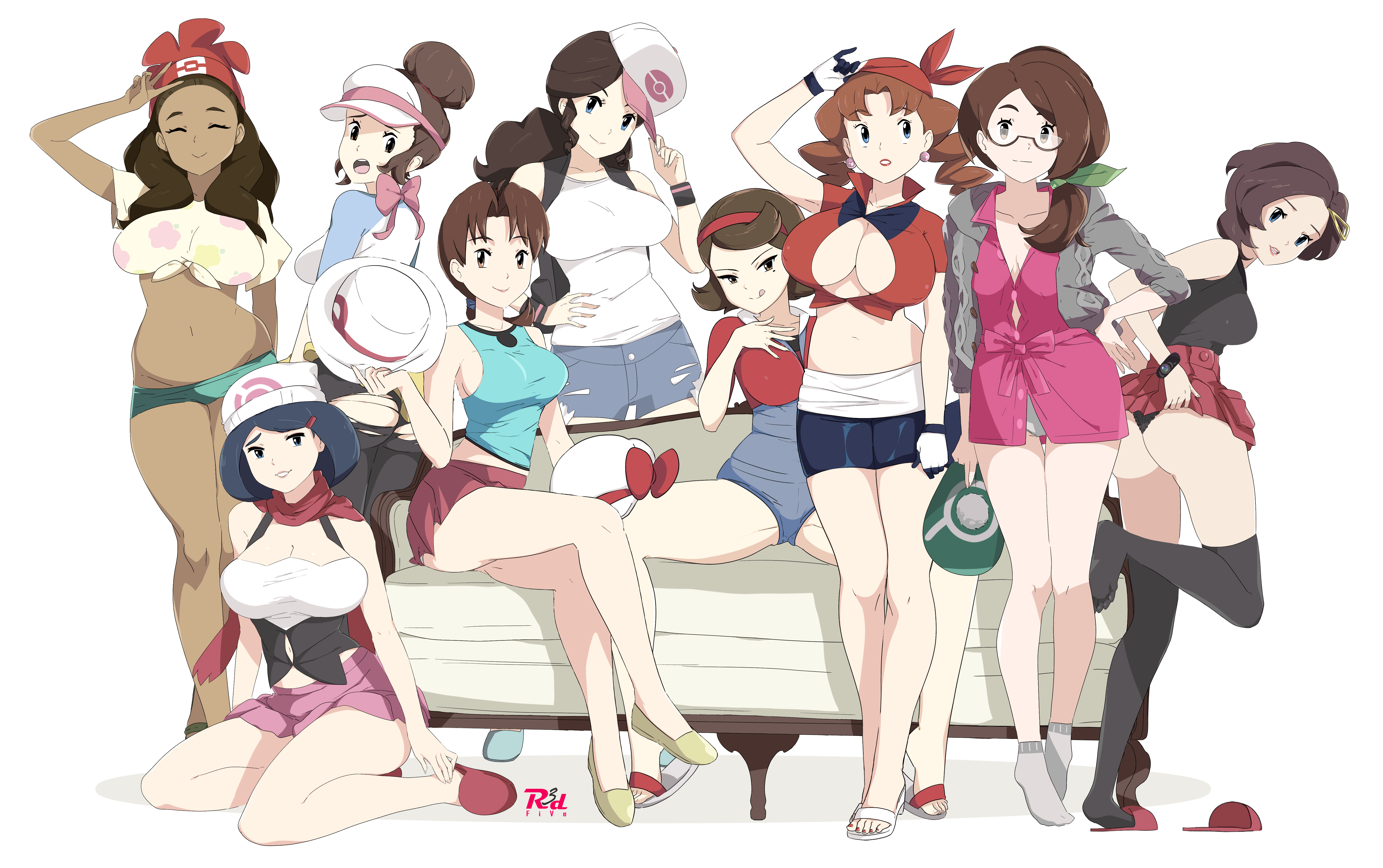 Caroline Dawn Delia_Ketchum Gloria Grace Hilda Johanna Leaf Lyra May Porkyman Rosa Selene Serena cosplay mother_(Alola) mother_(BW) mother_(BW2) mother_(Galar) mother_(Johto) r3dfive