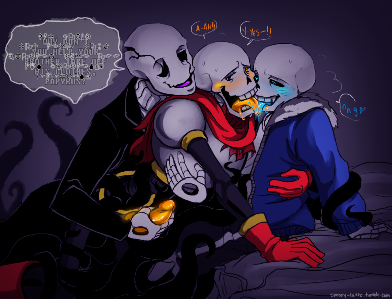 Post 1749651: Papyrus Sans Spoopy-Gaster Undertale W._D._Gaster