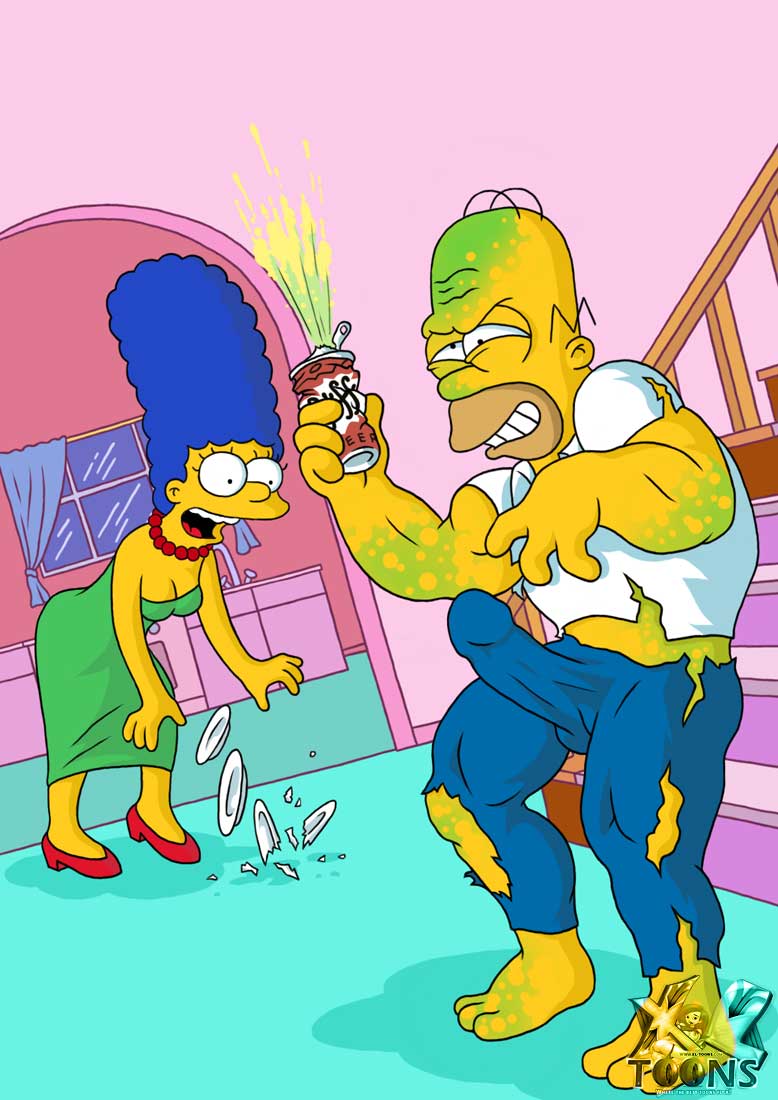 Post 893998: Homer_Simpson Hulk Marge_Simpson Marvel The_Simpsons xl-toons