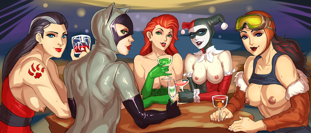 Batman:_The_Animated_Series Batman_(series) Catwoman DC DCAU Harley_Quinn Poison_Ivy Red_Claw Roxy_Rocket nesoun