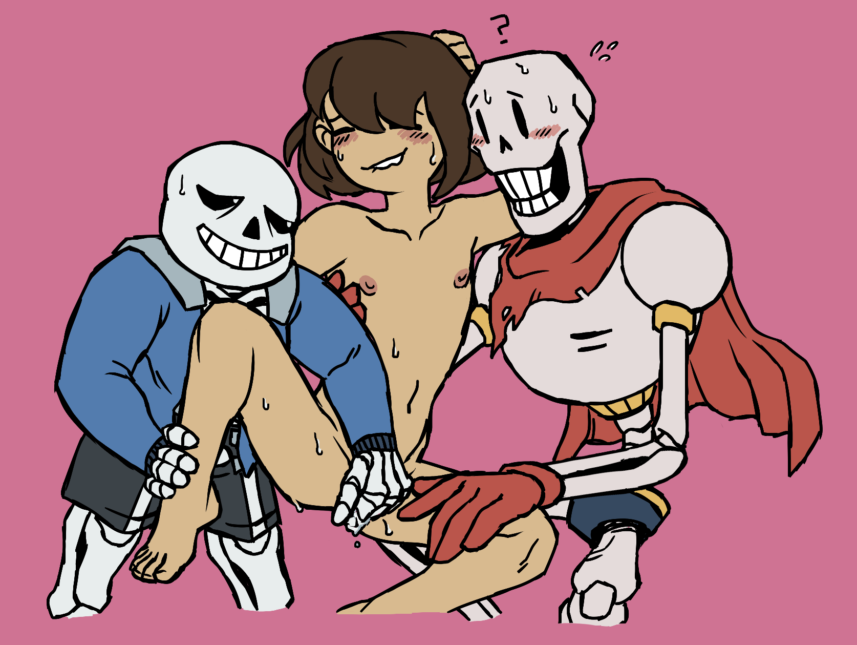 Post 1690120: Frisk Papyrus Sans Undertale