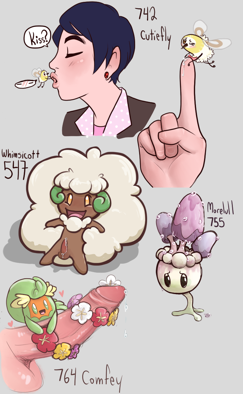 Post 2034958: Charlie-Bad-Touch Comfey Cutiefly Morelull Porkyman Whimsicott