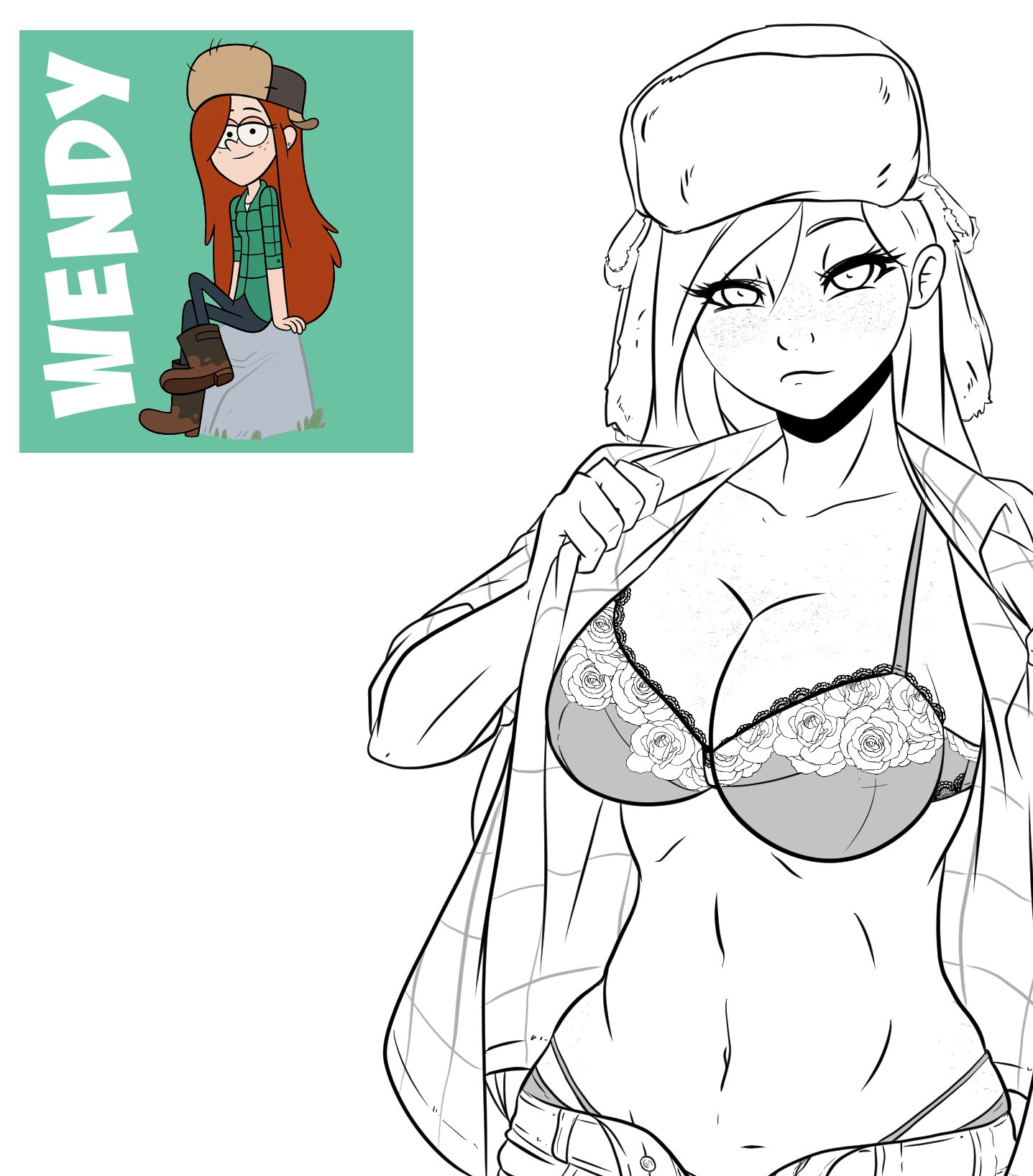 Gravity_Falls IcIndecente Wendy_Corduroy