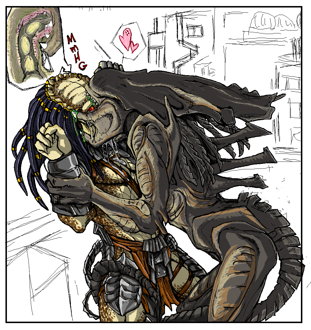 Post 906363: Alien Aliens_vs_Predator Predalien Predator Predator_(franchise)  Xenomorph Yautja