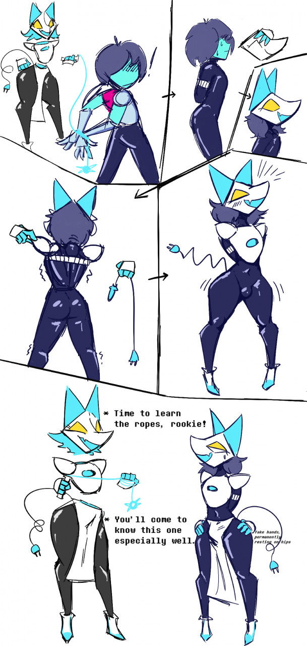 Deltarune Kris_Dreemurr Tasque_Manager comic dunnhier