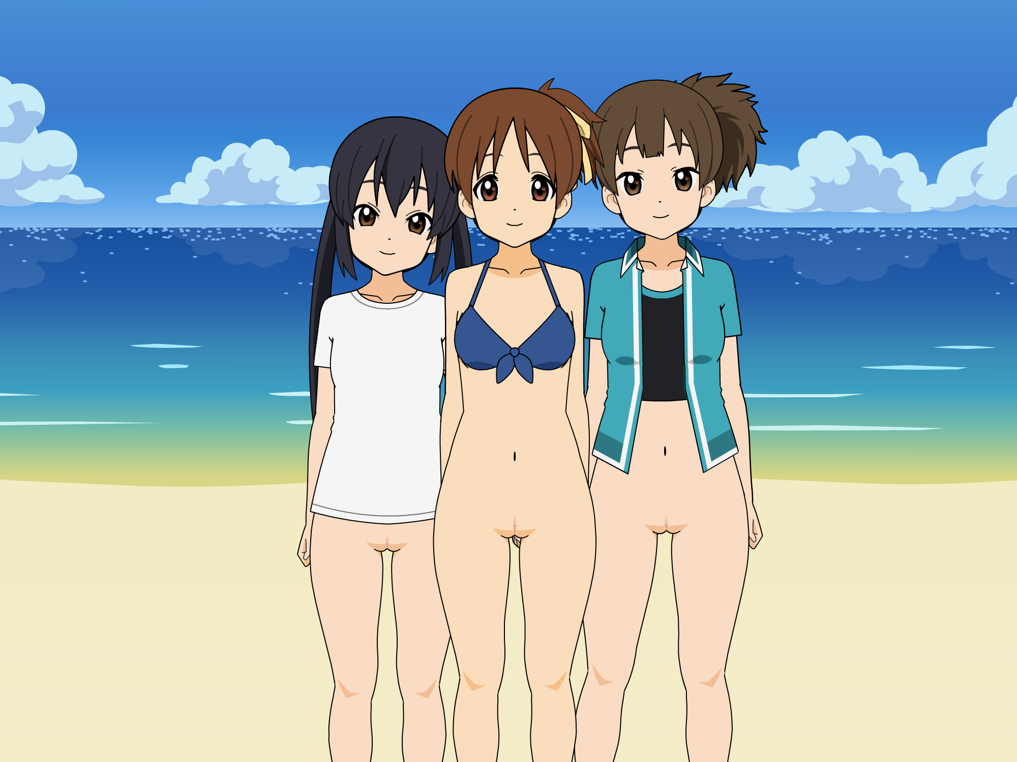 Azusa_Nakano Jun_Suzuki K-On! N114 Ui_Hirasawa