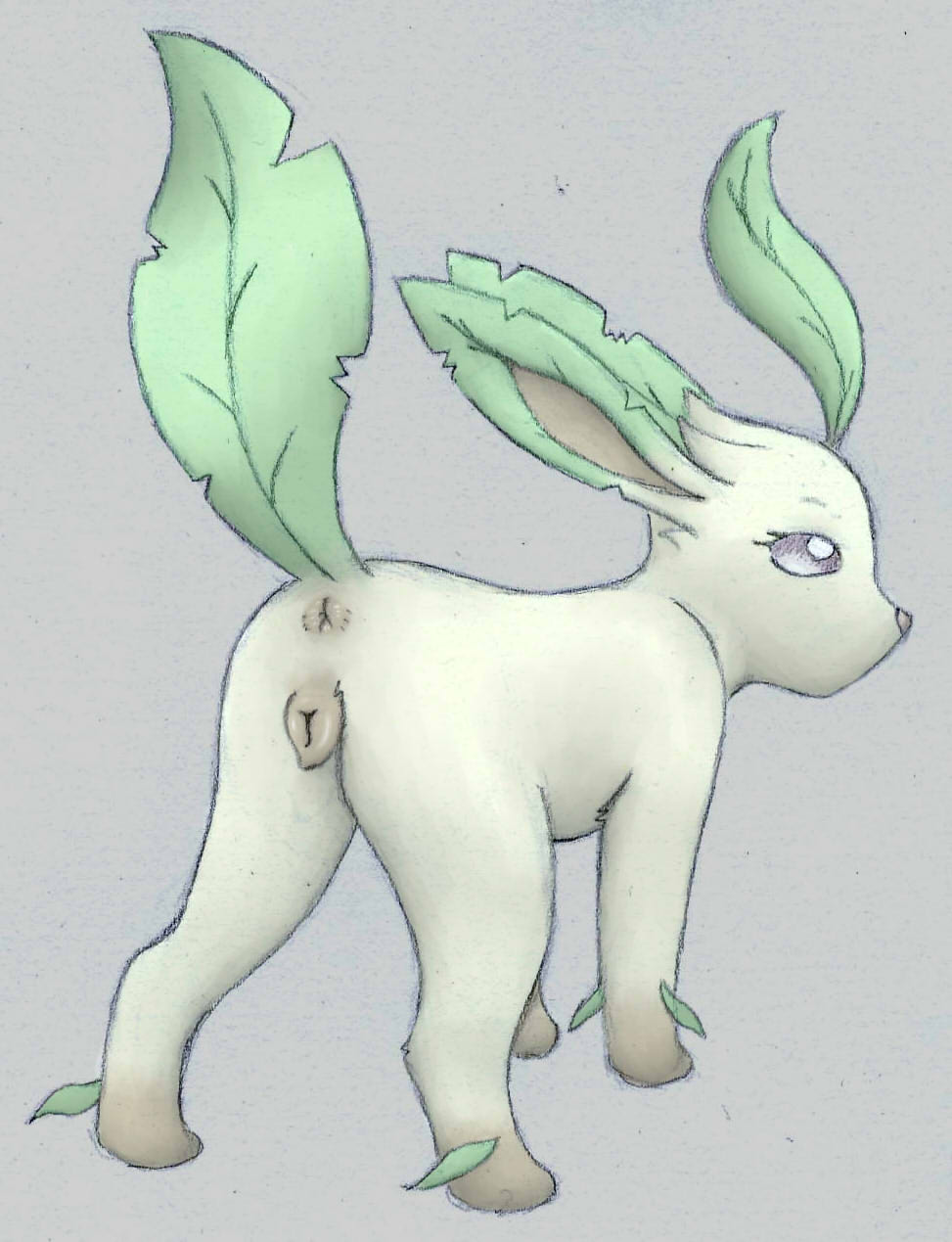 Leafeon Porkyman animew