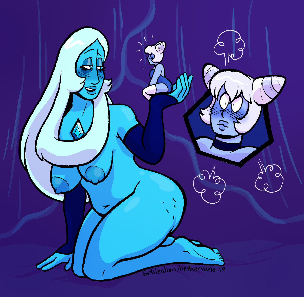 Blue diamond genderbend