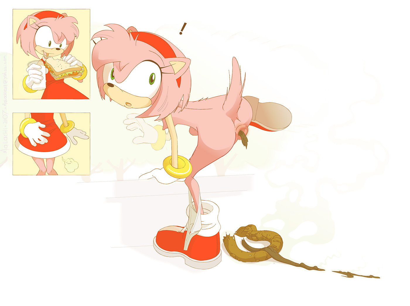 Post 432593: Amy_Rose Malachi_(artist) Sonic_the_Hedgehog_(series)