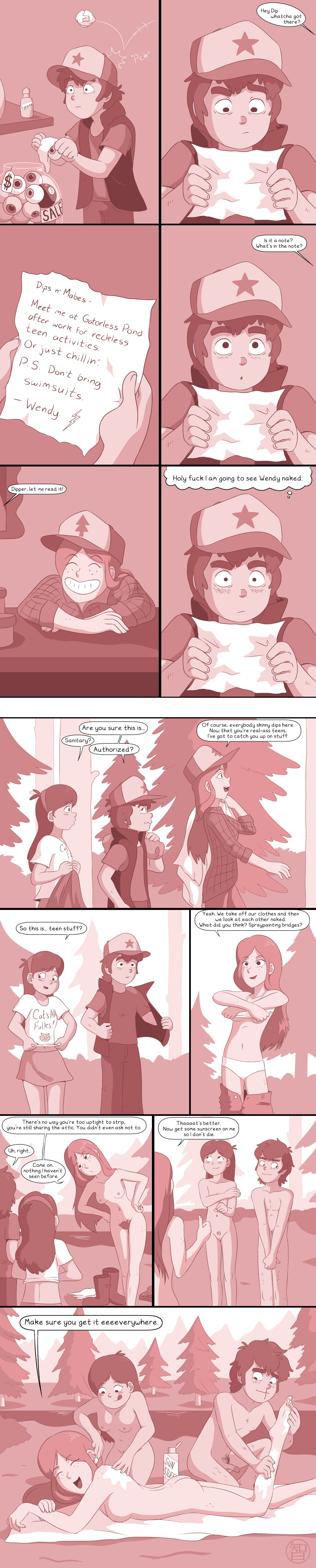 ColdFusion Dipper_Pines Gravity_Falls Mabel_Pines Wendy_Corduroy comic