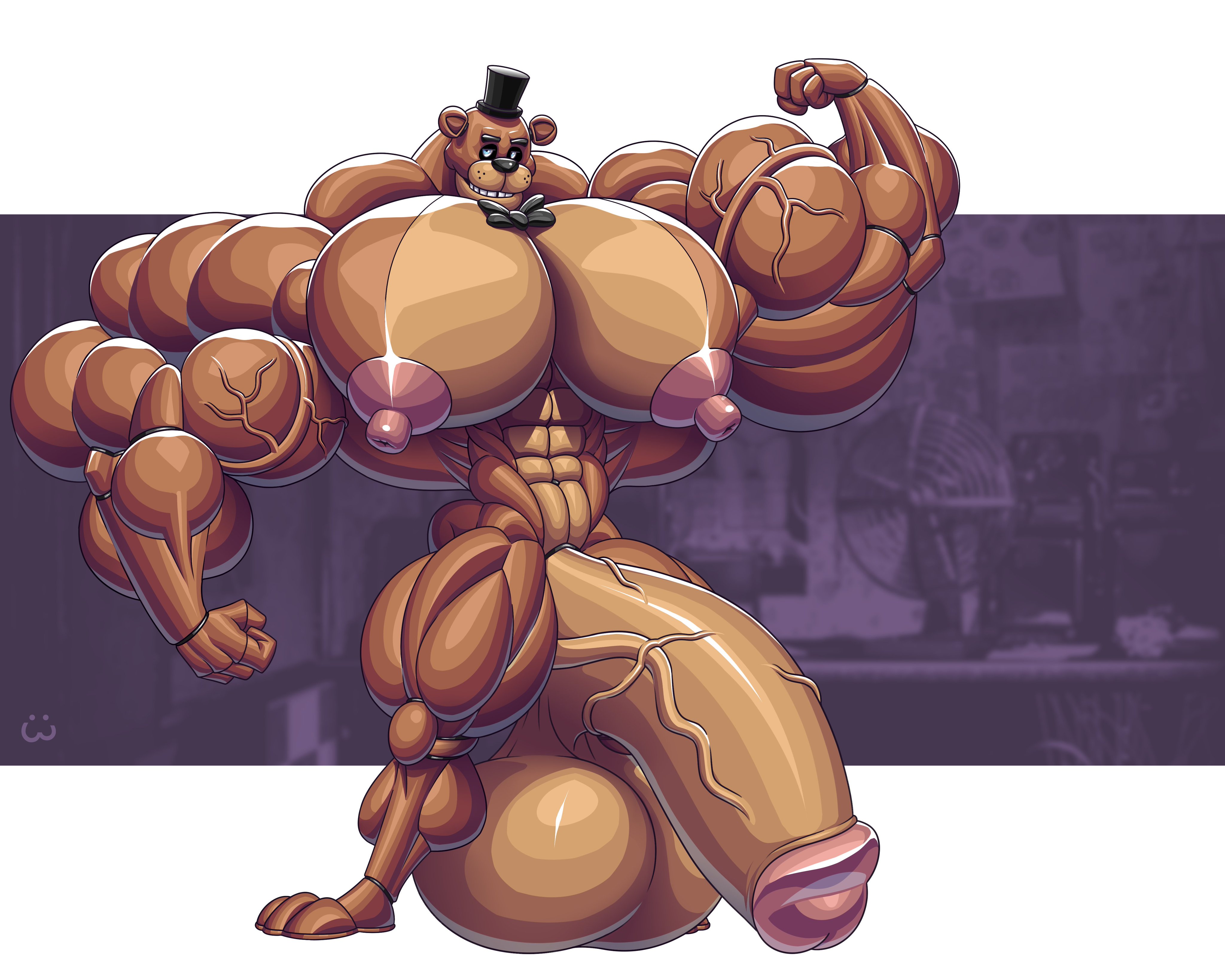 Freddy fazbear muscle