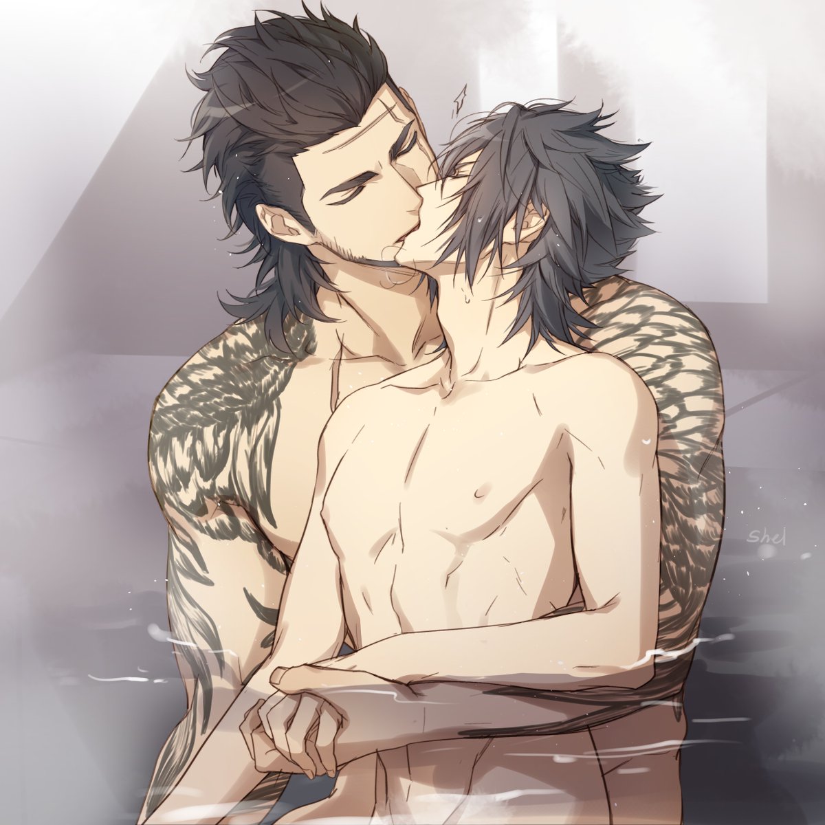 Final_Fantasy_(series) Final_Fantasy_XV Gladiolus_Amicitia Noctis_Lucis_Caelum