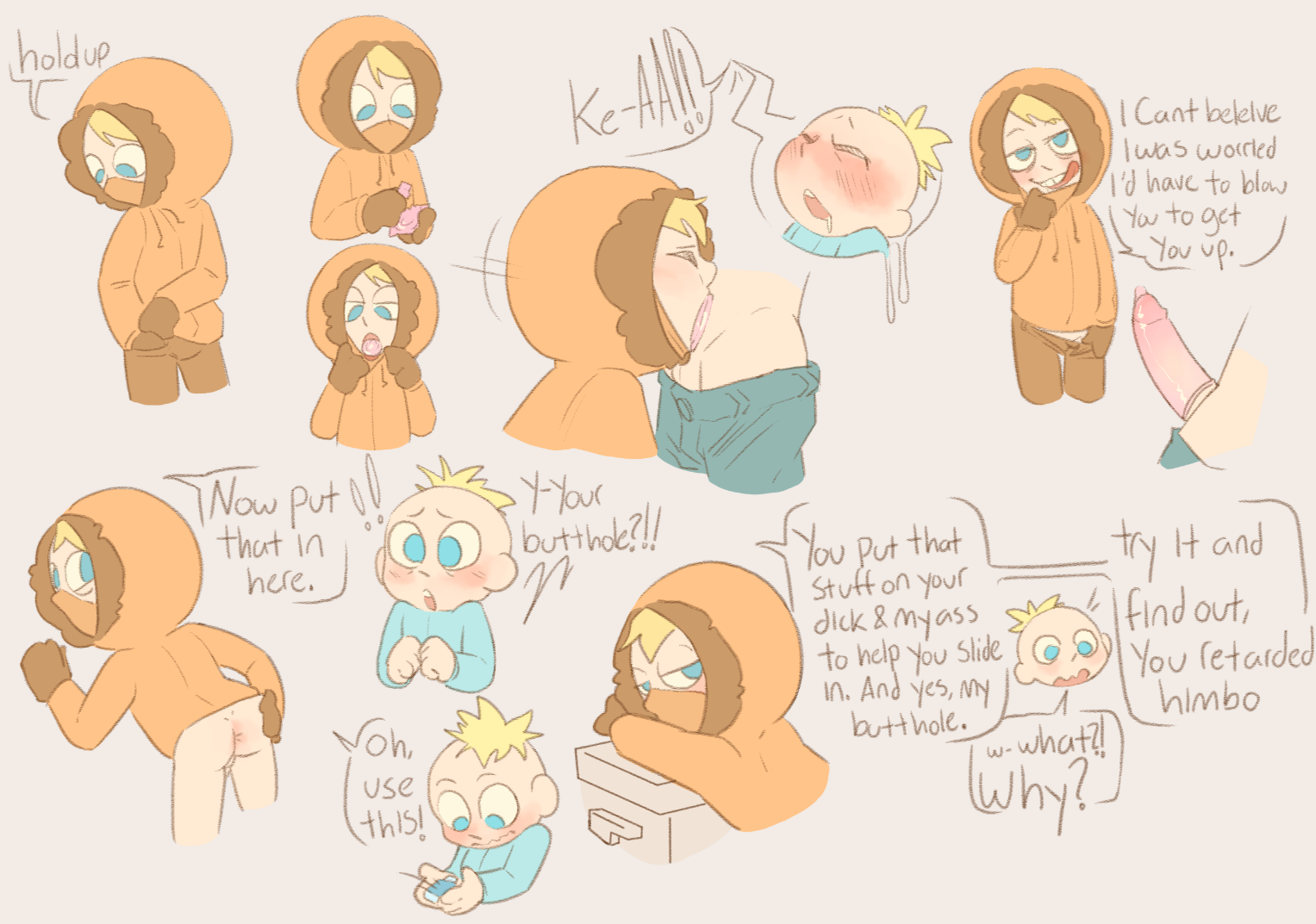 Kenny x butters rule 34
